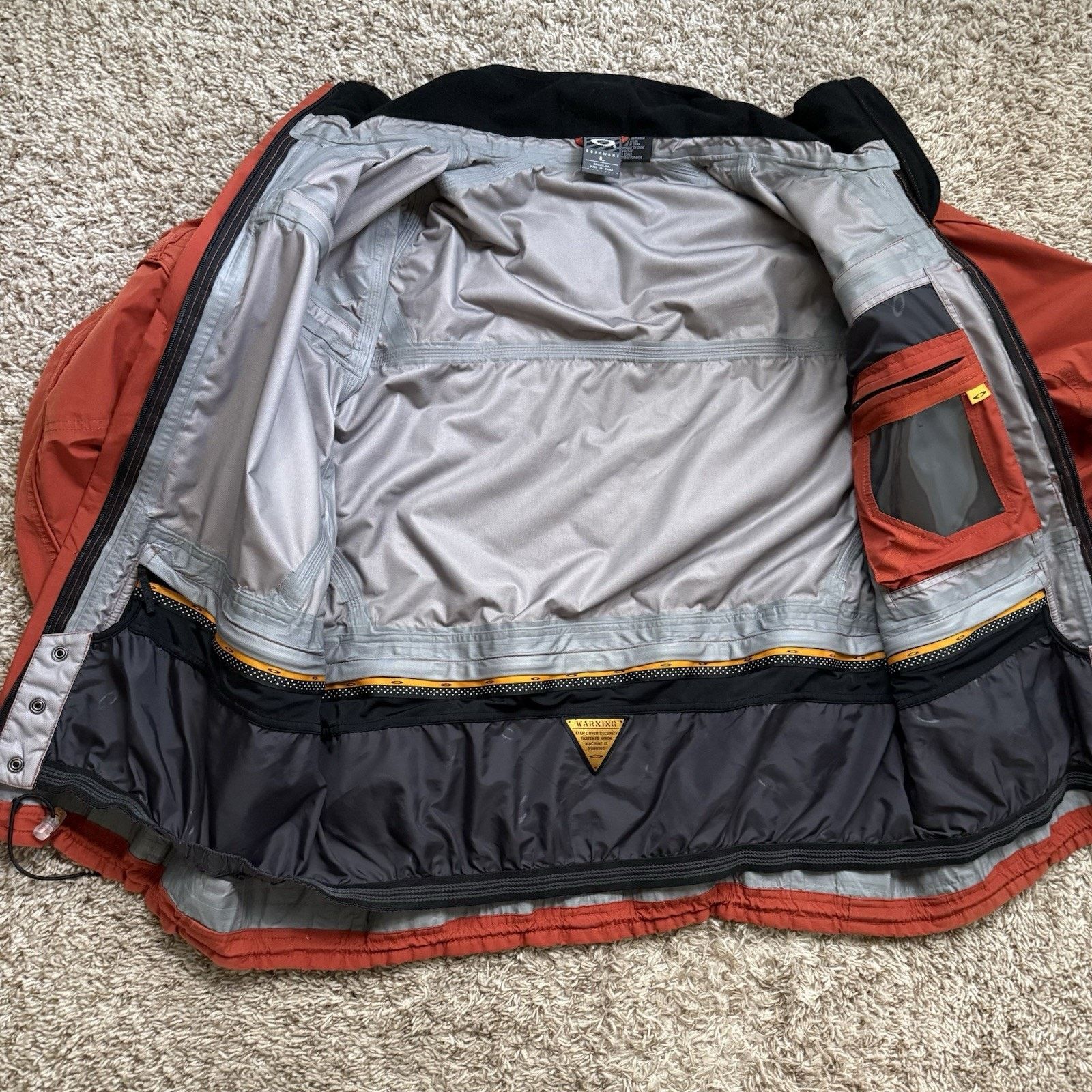Oakley × Vintage RARE Vintage Y2K Oakley Software Ski Jacket Orange Size L Size US L / EU 52-54 / 3 - 4 Thumbnail