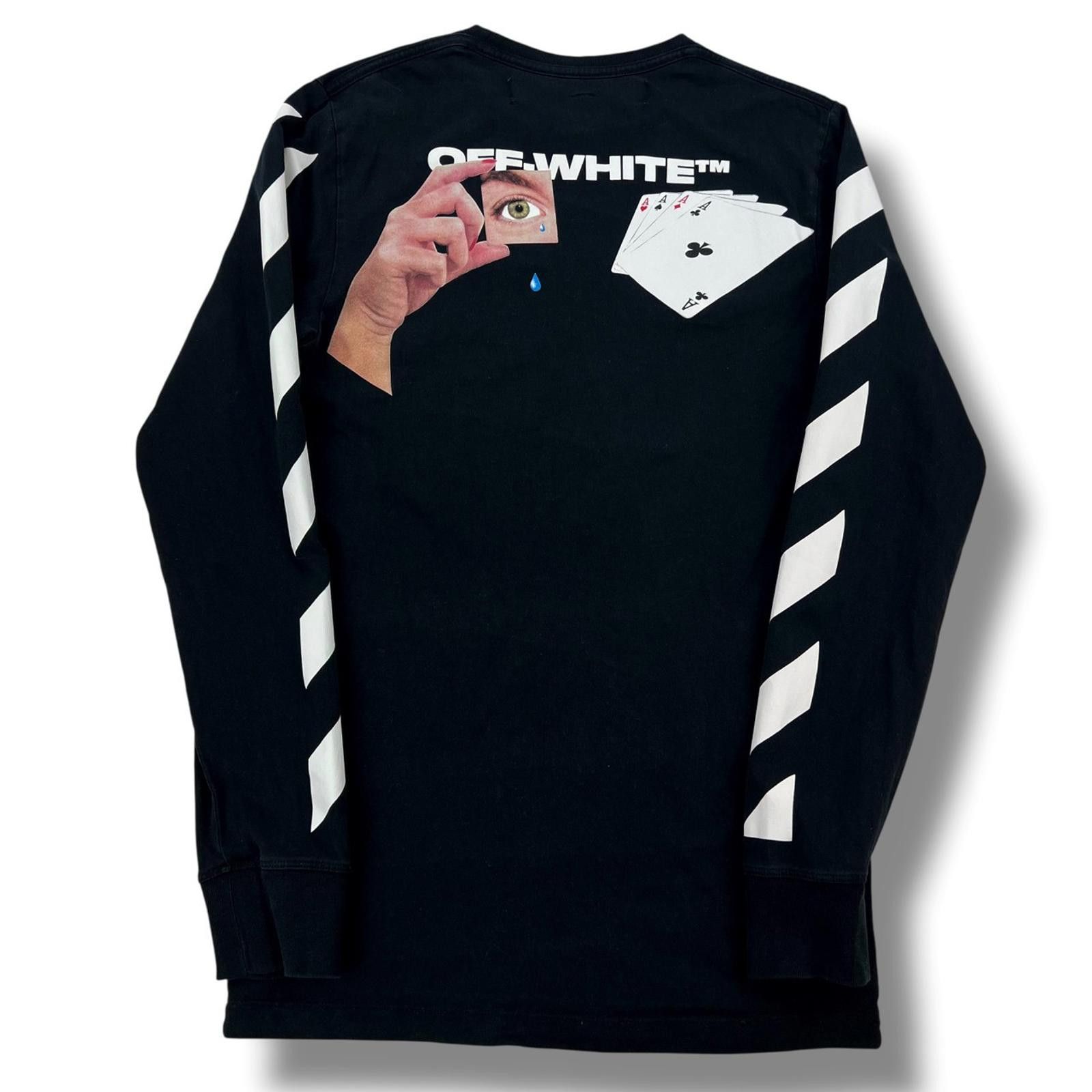 Off-White Off-White Hand Cards Long Sleeve T Shirt Size US S / EU 44-46 / 1 - 2 Thumbnail