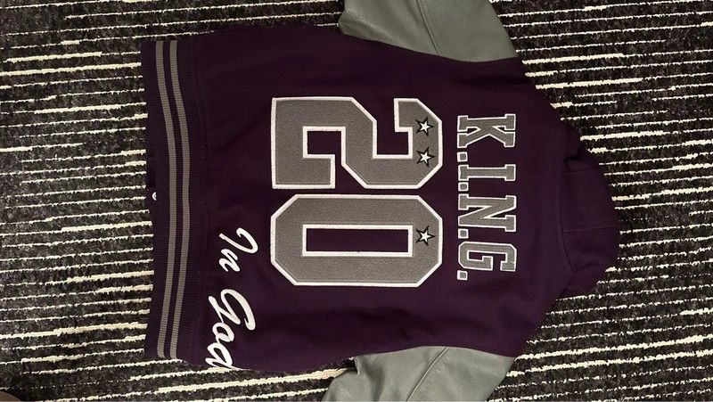 Supreme Supreme King Hooded Varsity Jacket Purple like new M Size US M / EU 48-50 / 2 - 5 Thumbnail