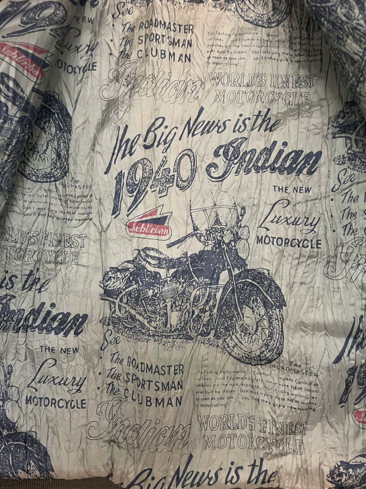 Indian Motorcycle Vintage Indian Motorcycle Flying Tigers Leather Jacket 50s Size US XL / EU 56 / 4 - 18 Thumbnail