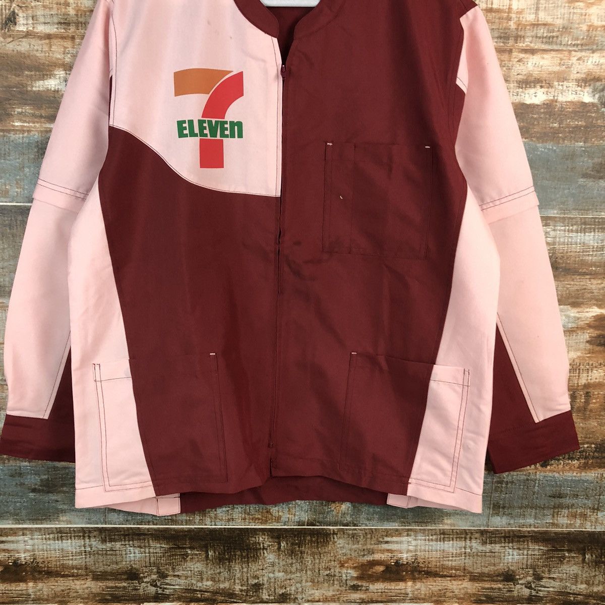 Japanese Brand 7 Eleven vintage Pink Shirt #A2477 Size US L / EU 52-54 / 3 - 3 Thumbnail