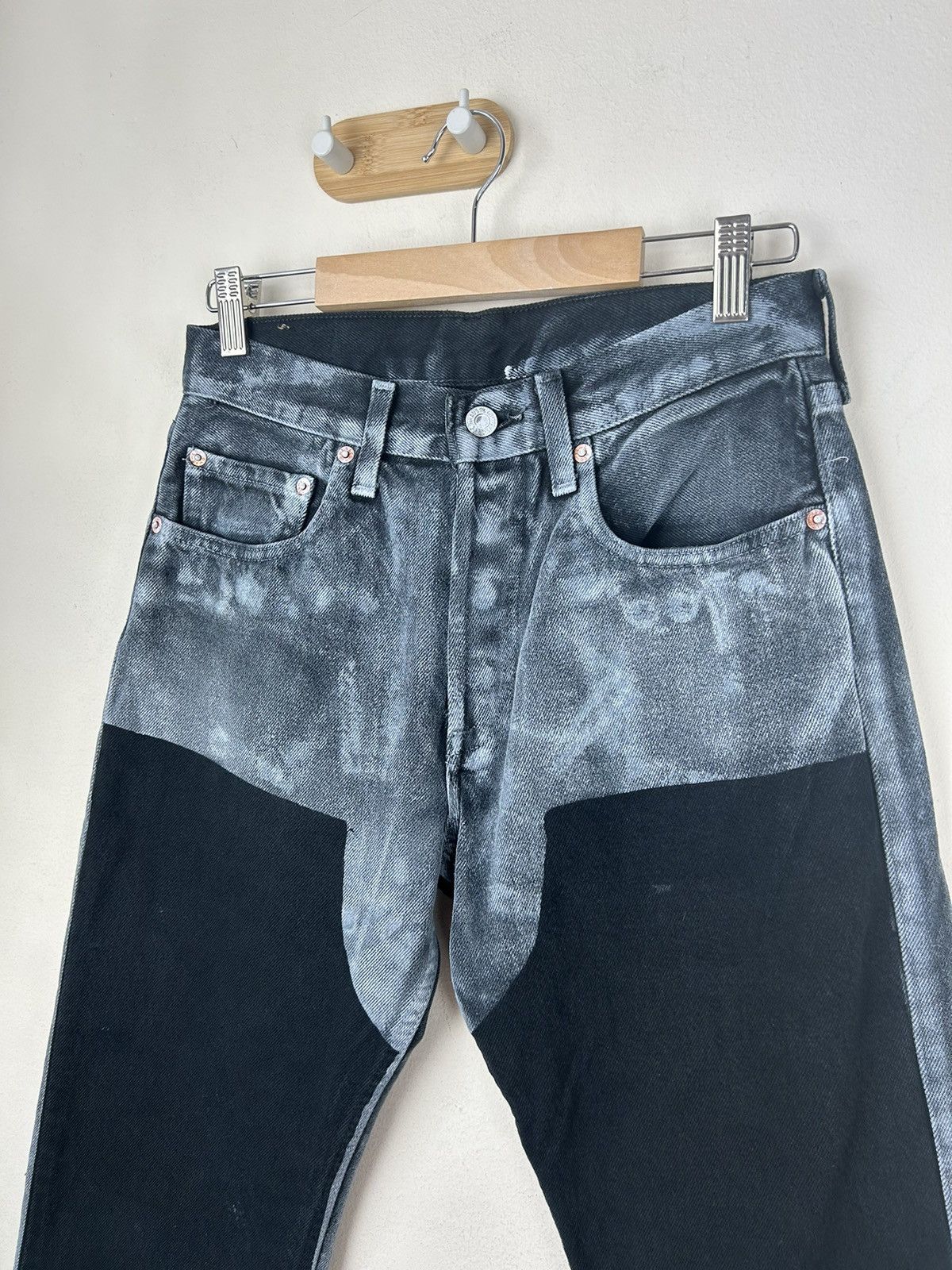 Levi's × Vintage Custom ART Margiela 90s Levi's Bootcut Jeans Size US 29 - 2 Thumbnail