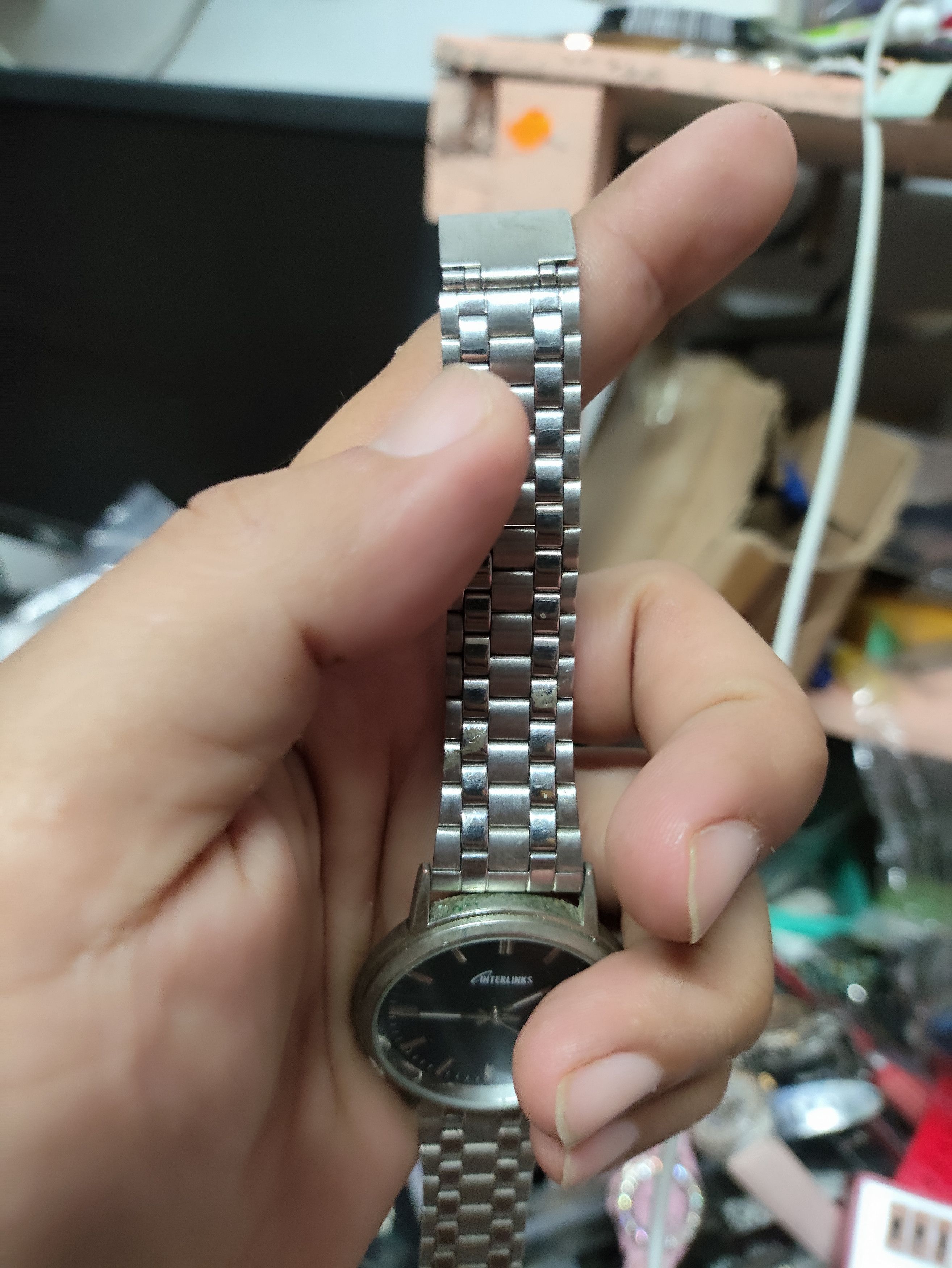 Vintage Vintage "Interlink" Watch JAPAN MOVEMENT Size ONE SIZE - 9 Thumbnail