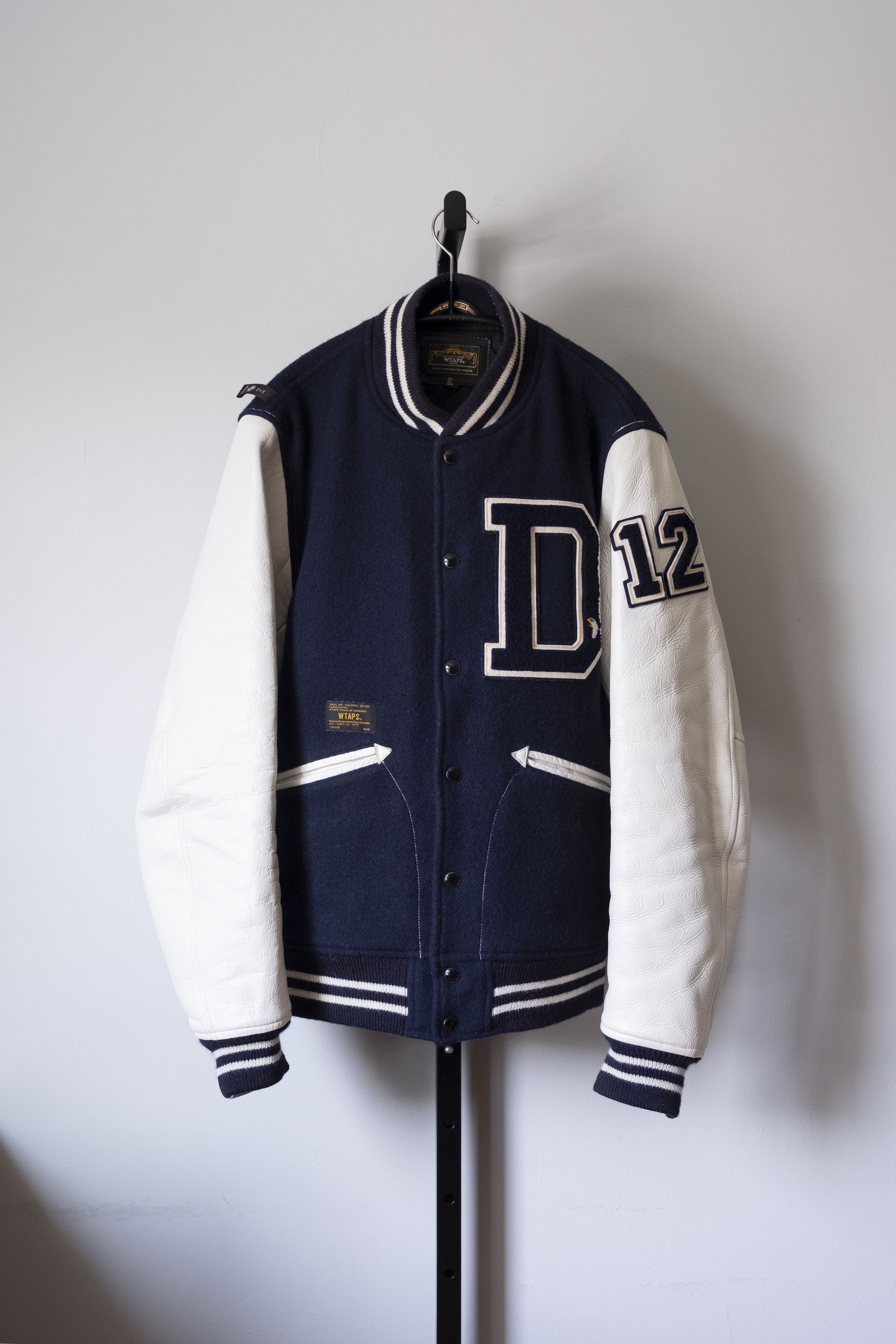 Wtaps 2012 Navy Varsity Letterman Jacket Size US M / EU 48-50 / 2 - 1 Thumbnail