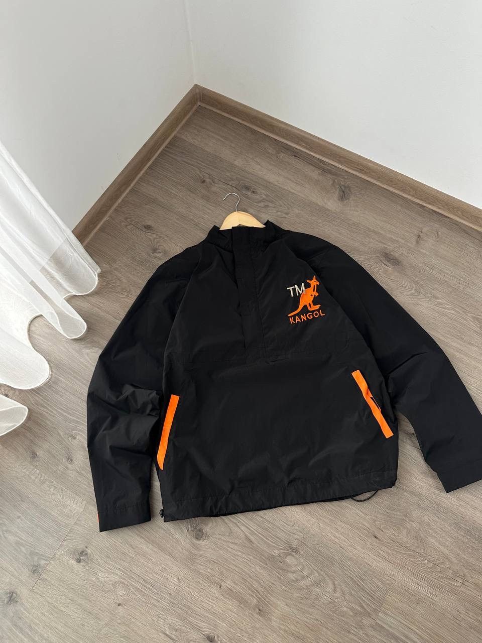 Kangol × Vintage Vintage Kangol Anorak Black Big Logo Jacket Size US M / EU 48-50 / 2 - 3 Thumbnail