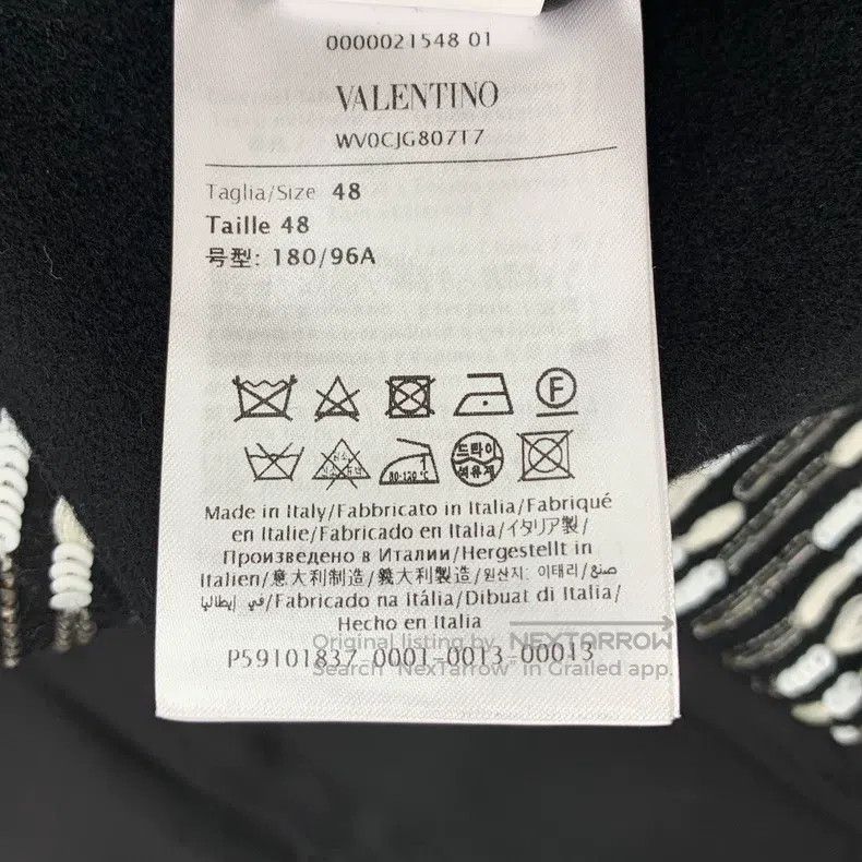Valentino Valentino Black plaid sheep wool lapel double-breasted lon Size M / US 6-8 / IT 42-44 - 7 Thumbnail