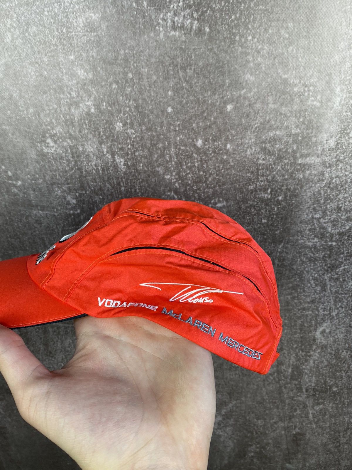 Formula 1 × Vintage Vintage Vodafone McLaren Mercedes Hamiltonz Nylon Cap Hat Size ONE SIZE - 5 Thumbnail