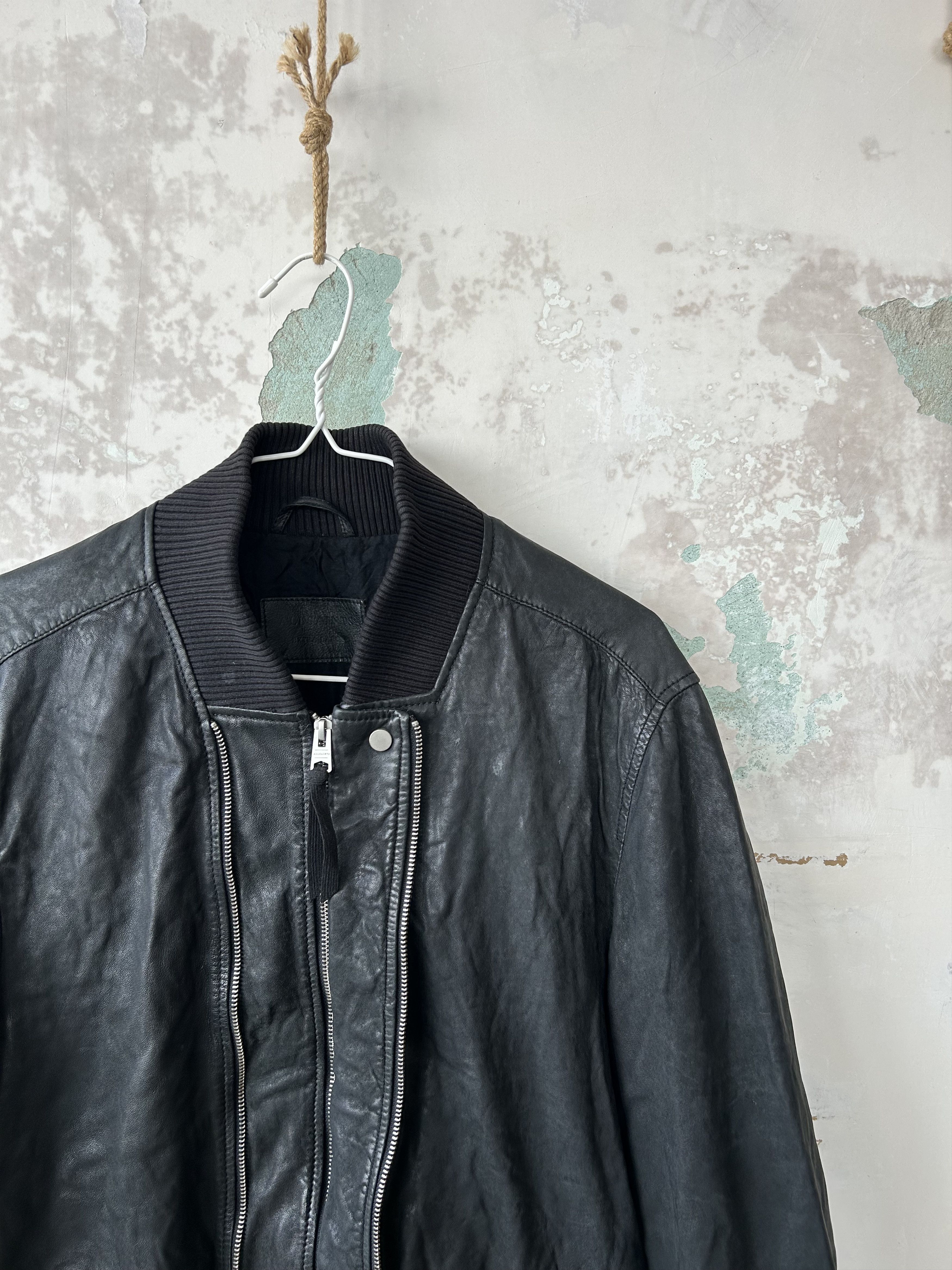 Allsaints Allsaints Phoenix Leather Bomber Jacket Size XL Size US XL / EU 56 / 4 - 3 Thumbnail