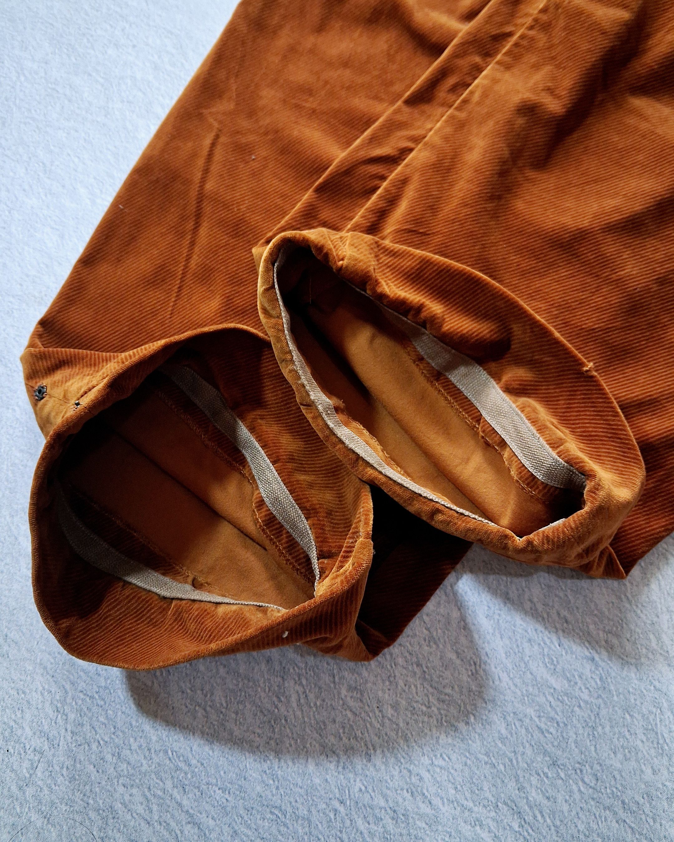 Ermenegildo Zegna ERMENEGILDO ZEGNA GOLDEN BROWN CORDUROY PANTS MADE IN ITALY Size US 37 - 3 Thumbnail