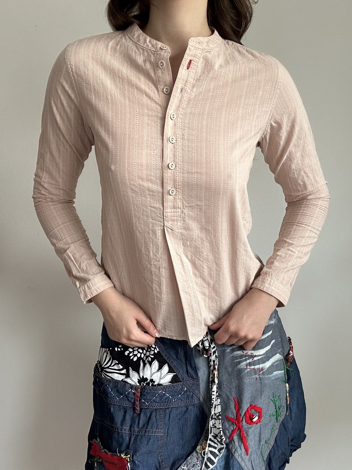 Uniqlo Ines de la Fressange x Uniqlo Cotton Blouse Size XS / US 0-2 / IT 36-38 - 6 Thumbnail