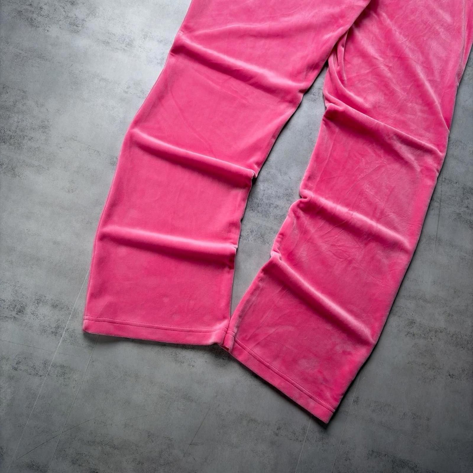 Juicy Couture Jeans Y2K Pink Juicy Couture Grunge Flared Rhinestone Sweatpants Size 36" / US 14 / IT 50 - 3 Thumbnail