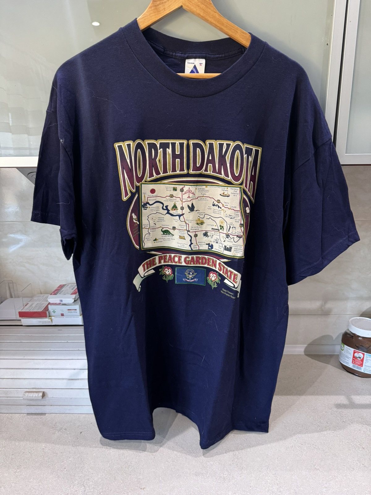 Delta Vintage 90s North Dakota shirt Size US XL / EU 56 / 4 - 1 Thumbnail