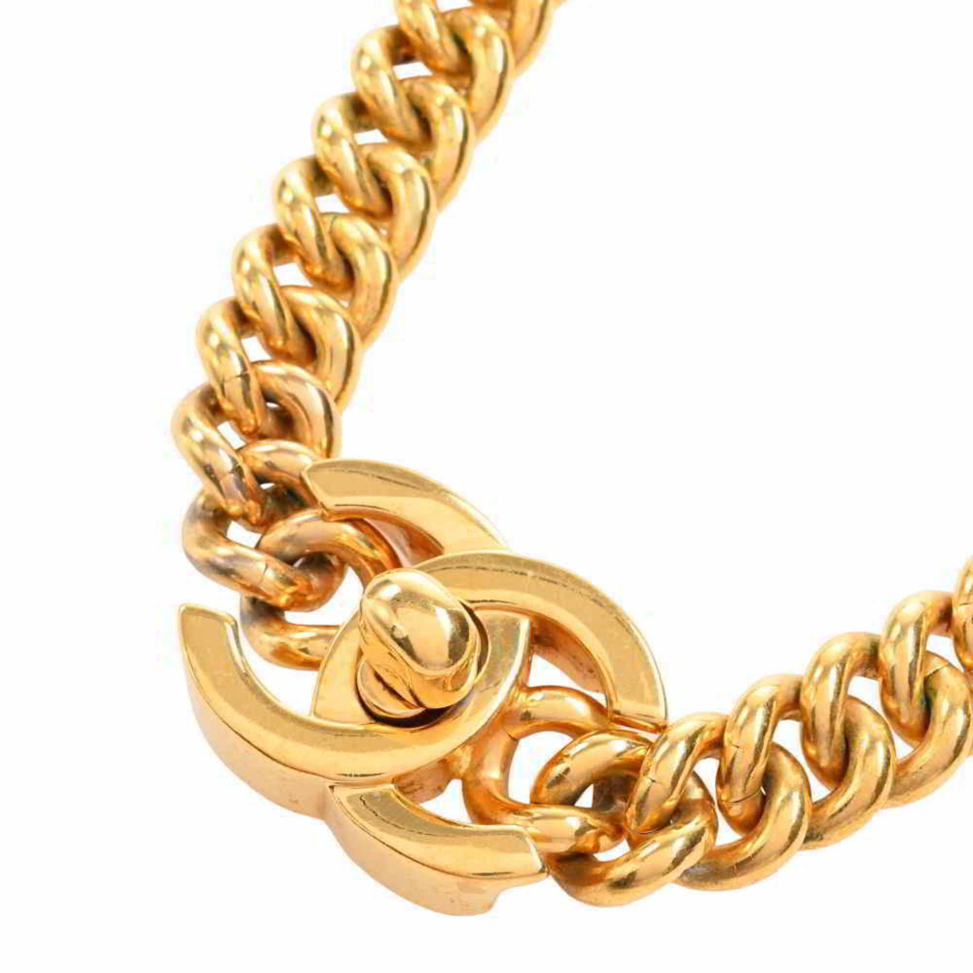 Chanel Gold Logo Necklace - 25 For Sale on 1stDibs