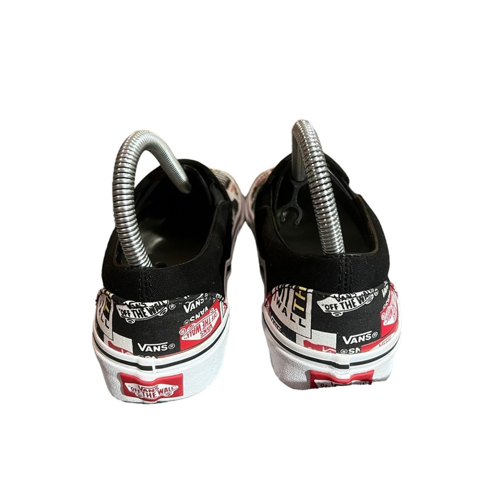 Vans Vans Classic Slip-On Sneakers Black True White Logo Print Size US 6.5 / IT 36.5 - 5 Thumbnail