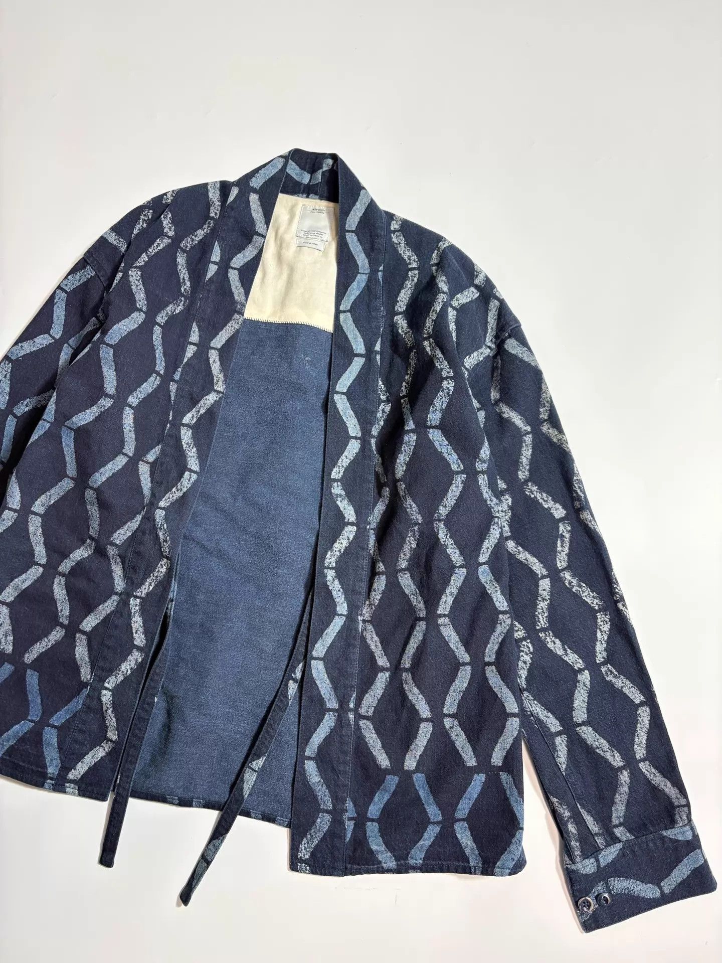 Visvim VISVIM LHAMO BAMBOO Indigo Bamboo Haori Jacket Size US M / EU 48-50 / 2 - 2 Thumbnail