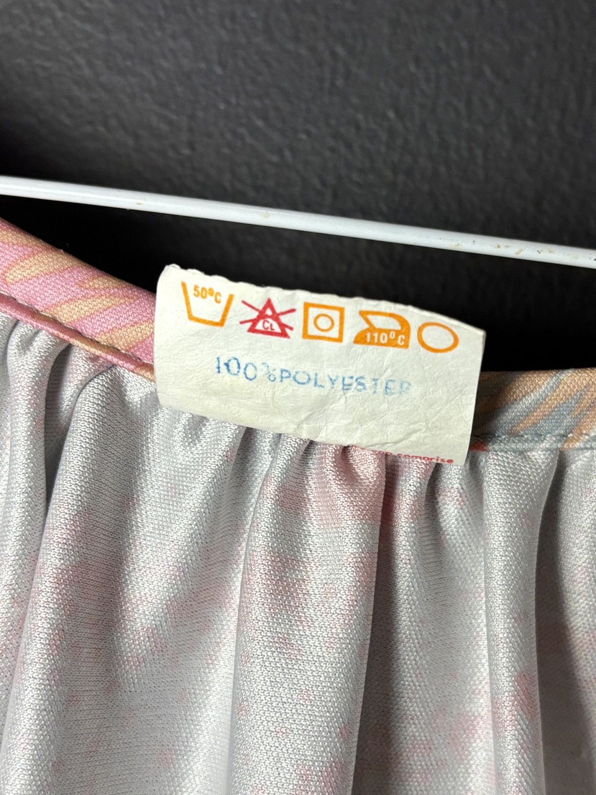 Vintage 1970s Vintage Sleep Gown Ugly Polyester Slip Dress Long PJs Size M / US 6-8 / IT 42-44 - 7 Thumbnail