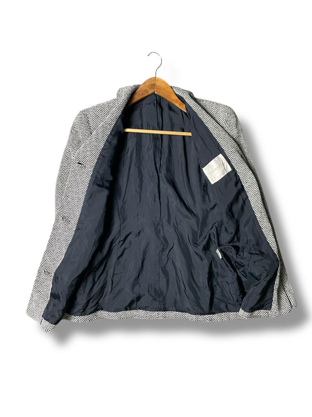Japanese Brand × Vintage Barusaya Brand Wool Textured Blazer (5) Size US XXS / EU 40 - 3 Thumbnail