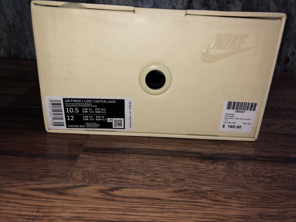 Nike × Travis Scott Travis Scott Air Force 1 Size US 10.5 / EU 43-44 - 11 Thumbnail