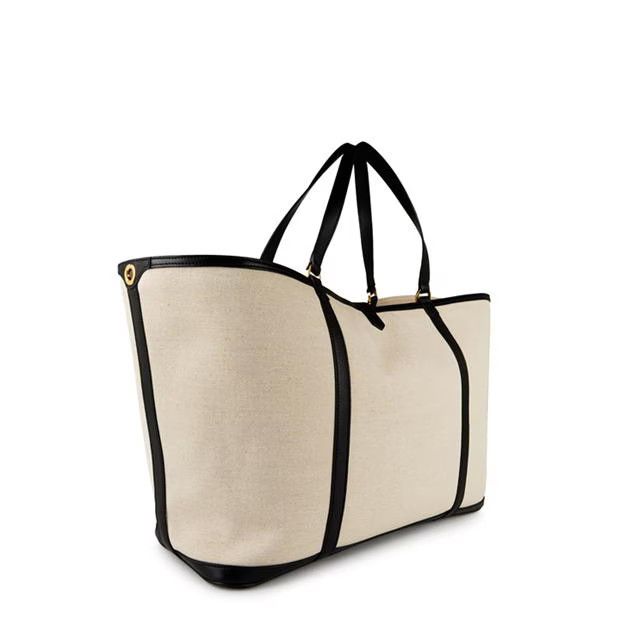 Tom Ford o1g2r1mq0724 Size: OS / Canvas Tote Bag in Cream Size ONE SIZE - 3 Thumbnail