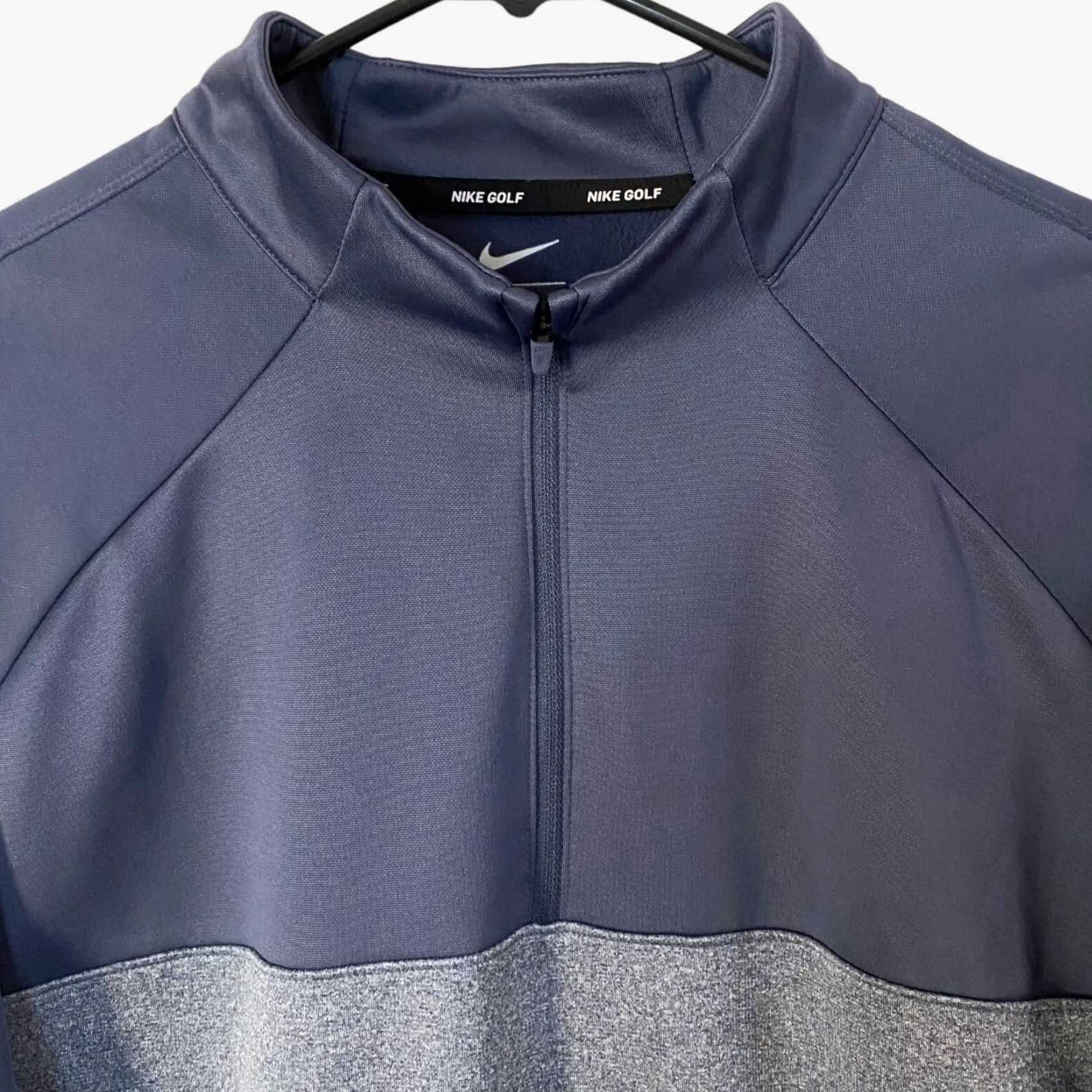 Nike VINTAGE Nike Golf Therma 1/4-Zip Two-Tone Sweatshirt Blue Long Sleeve Pullover Mens XL Size US XL / EU 56 / 4 - 5 Thumbnail