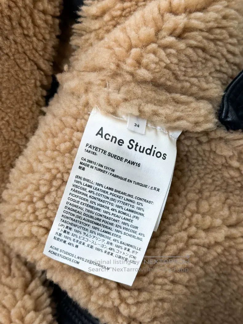 Acne Studios Acne Studios Khaki Camel Fur and Leather Coat Size XXS / US 00 / IT 34 - 4 Thumbnail