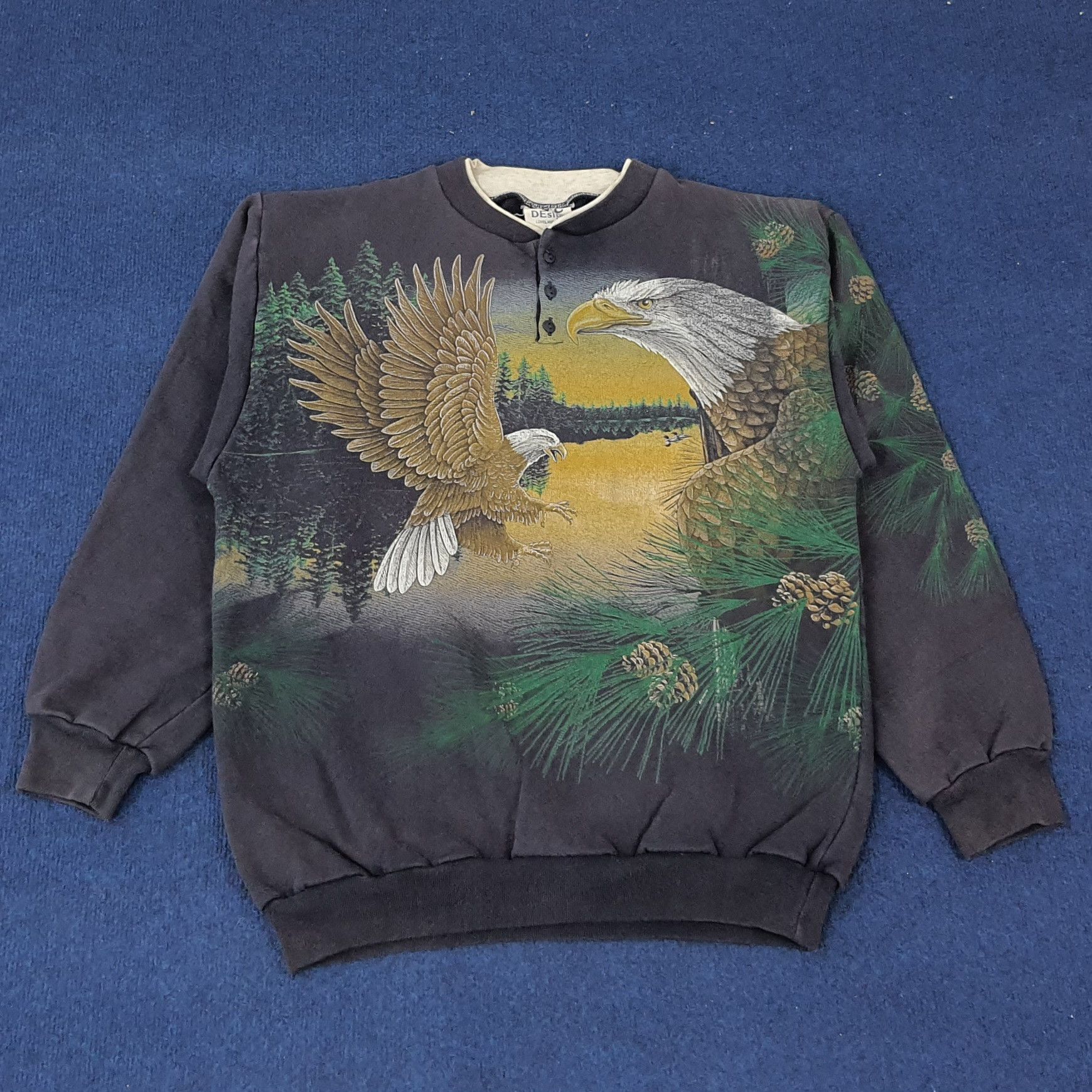 Vintage EAGLE ART Design Style Sweatshirt