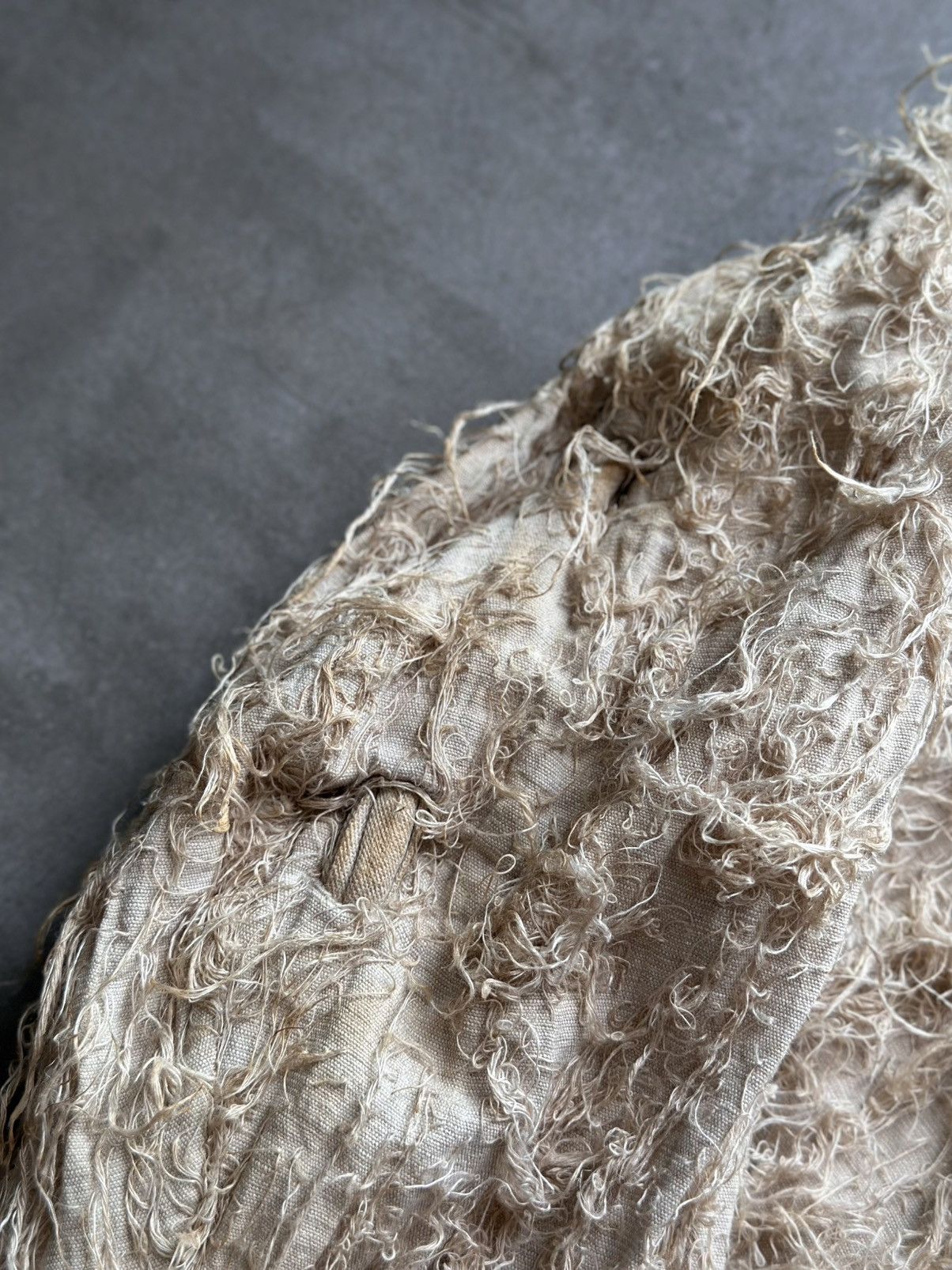 Issey Miyake 1980s ISSEY MIYAKE TEXTURED LINEN JACKET Size US M / EU 48-50 / 2 - 12 Thumbnail