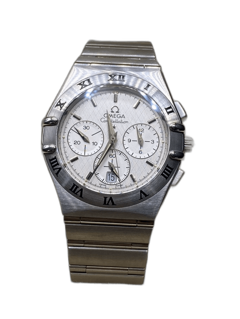 Cartier Omega Constellation Chronograph Men's Watch-Yf in Silver