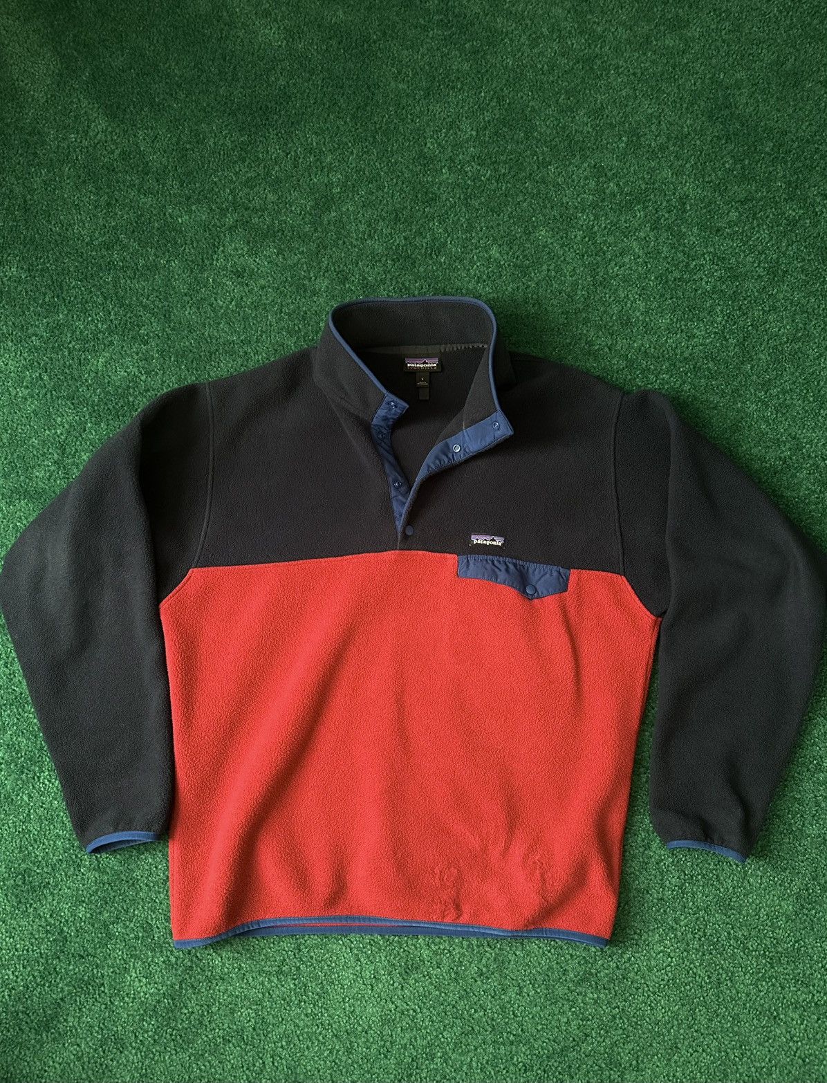Patagonia Patagonia Fleece Blue and Red Synchilla Snap-T Size US L / EU 52-54 / 3 - 1 Thumbnail