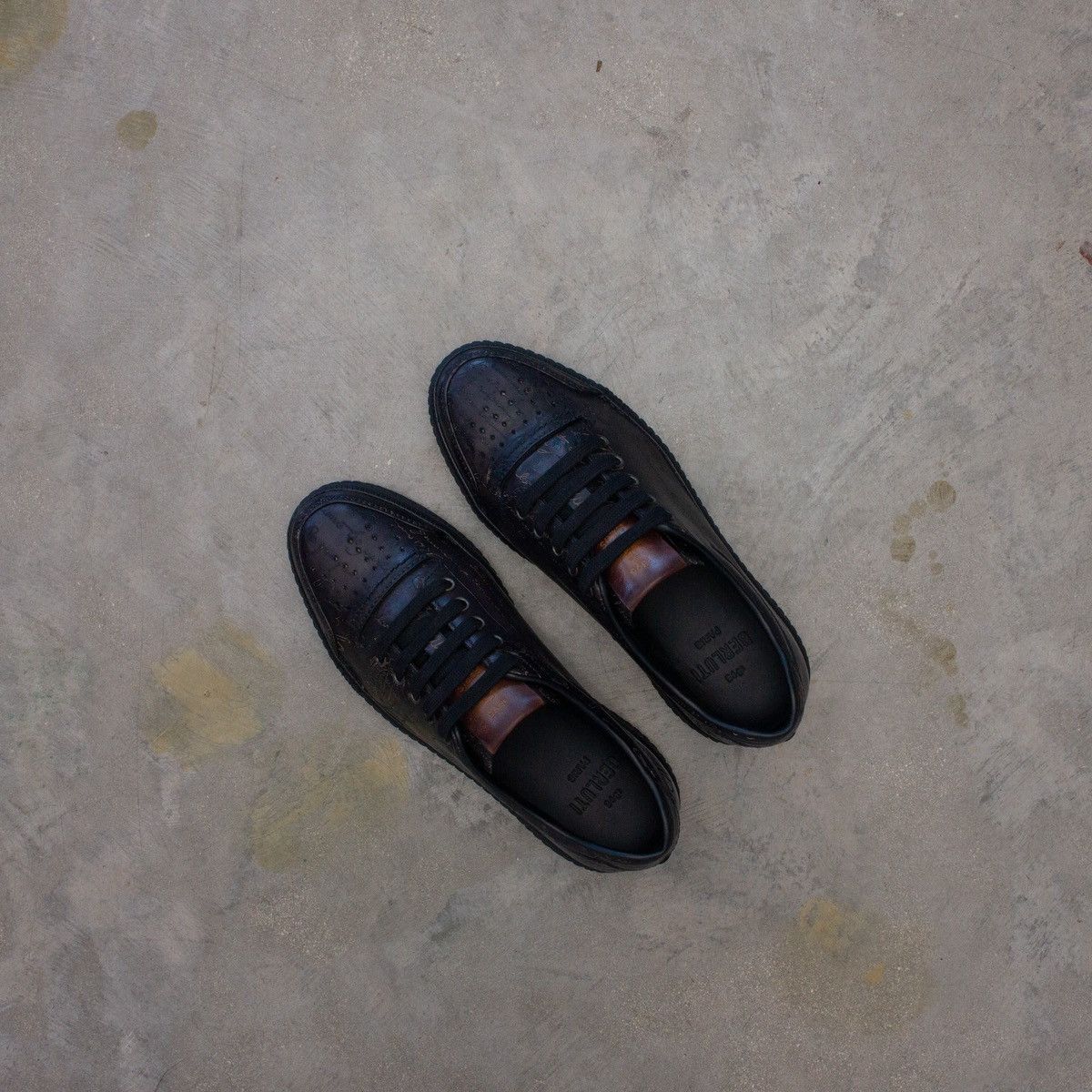 Berluti 1.6k$ BERLUTI Playtime Scritto Leather Low-Top Sneakers US7 Size US 7 / EU 40 - 4 Thumbnail