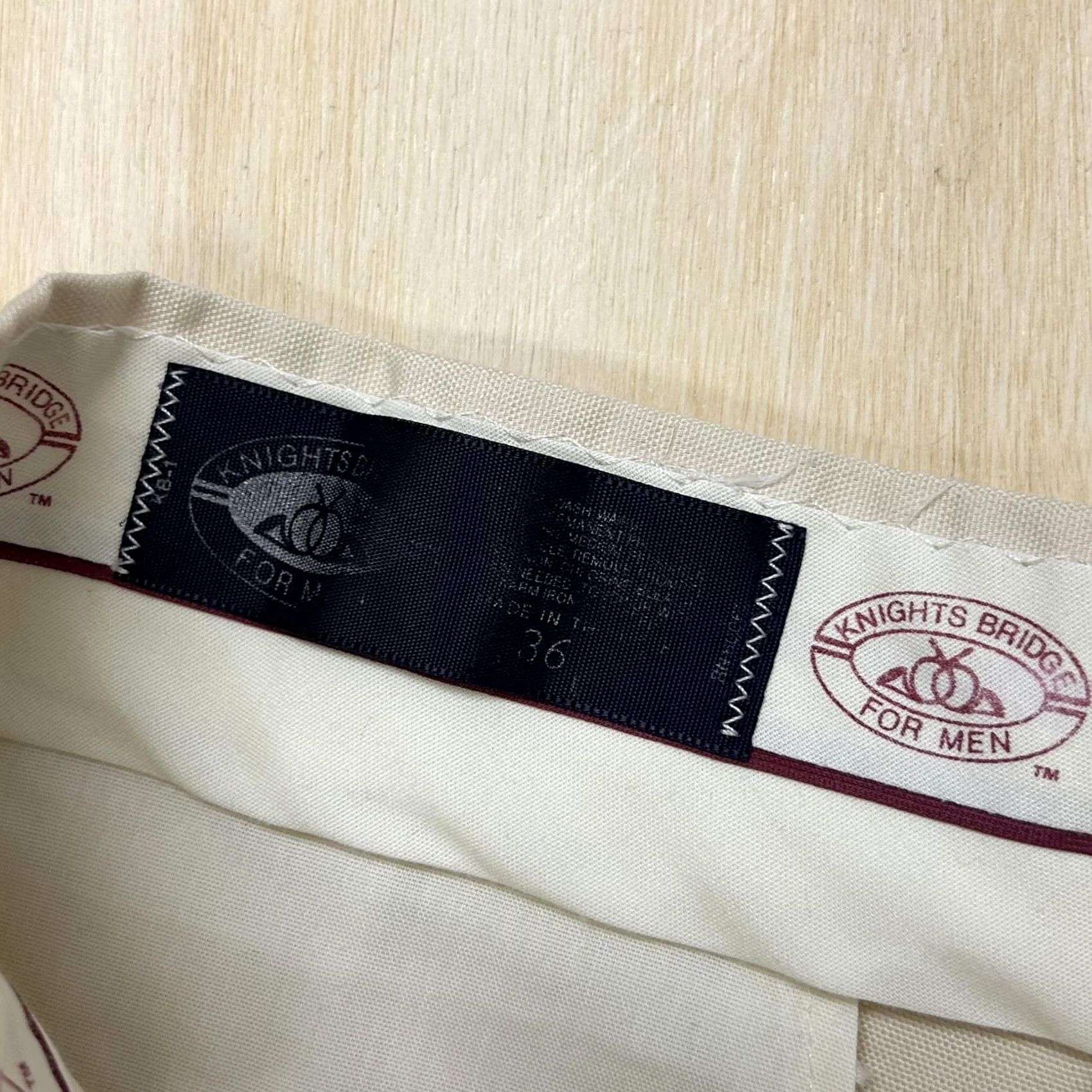 Vintage Knightsbridge Chino Shorts Mens 36 Beige Canvas Flat Front 6" Inseam Shorts Mens 36 Beige Canvas Flat Front 6" Inseam Size US 36 / EU 52 - 2 Thumbnail