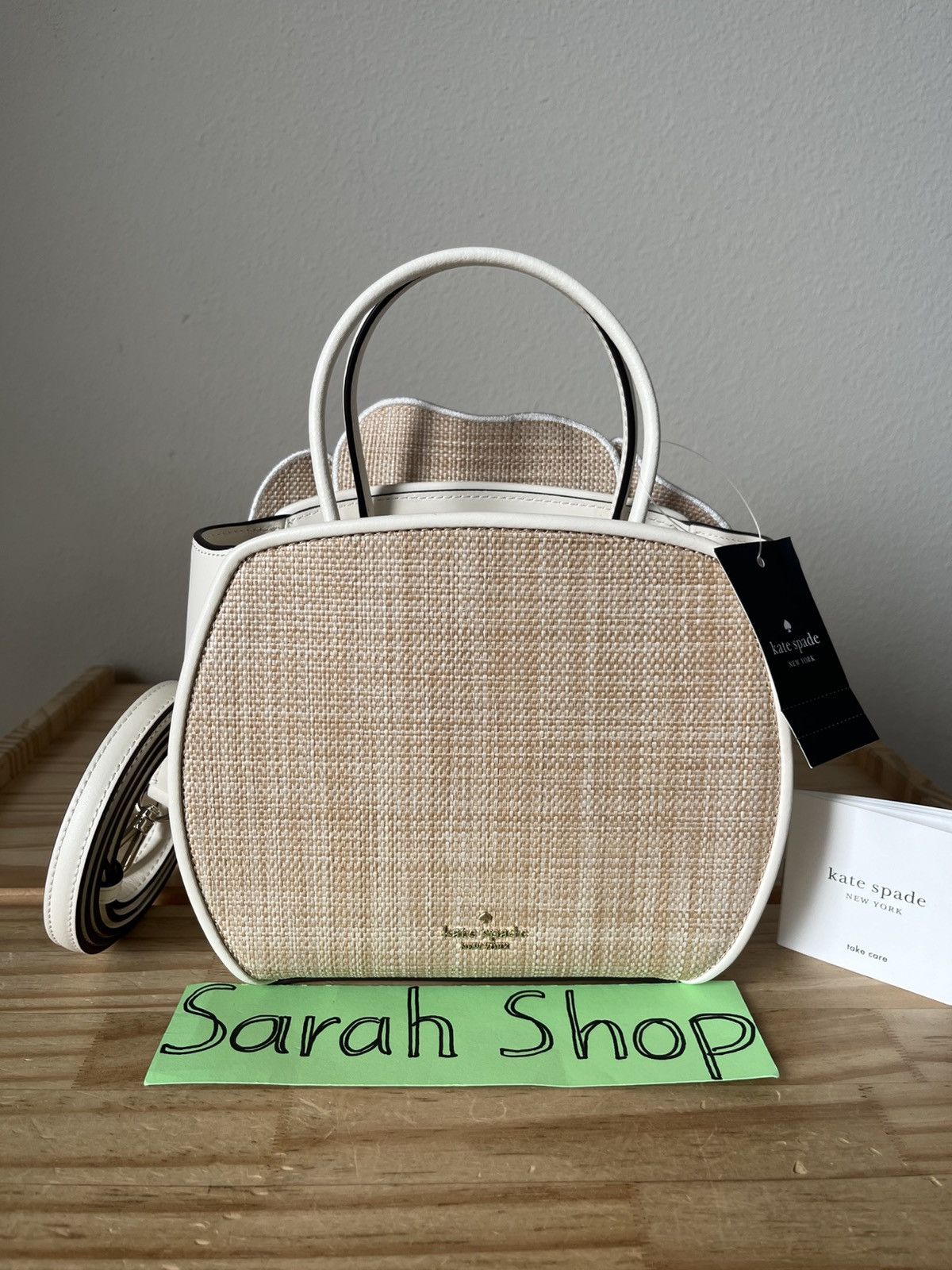Kate Spade Kate Spade Flora 3D Rose Straw Crossbody Size ONE SIZE - 3 Thumbnail