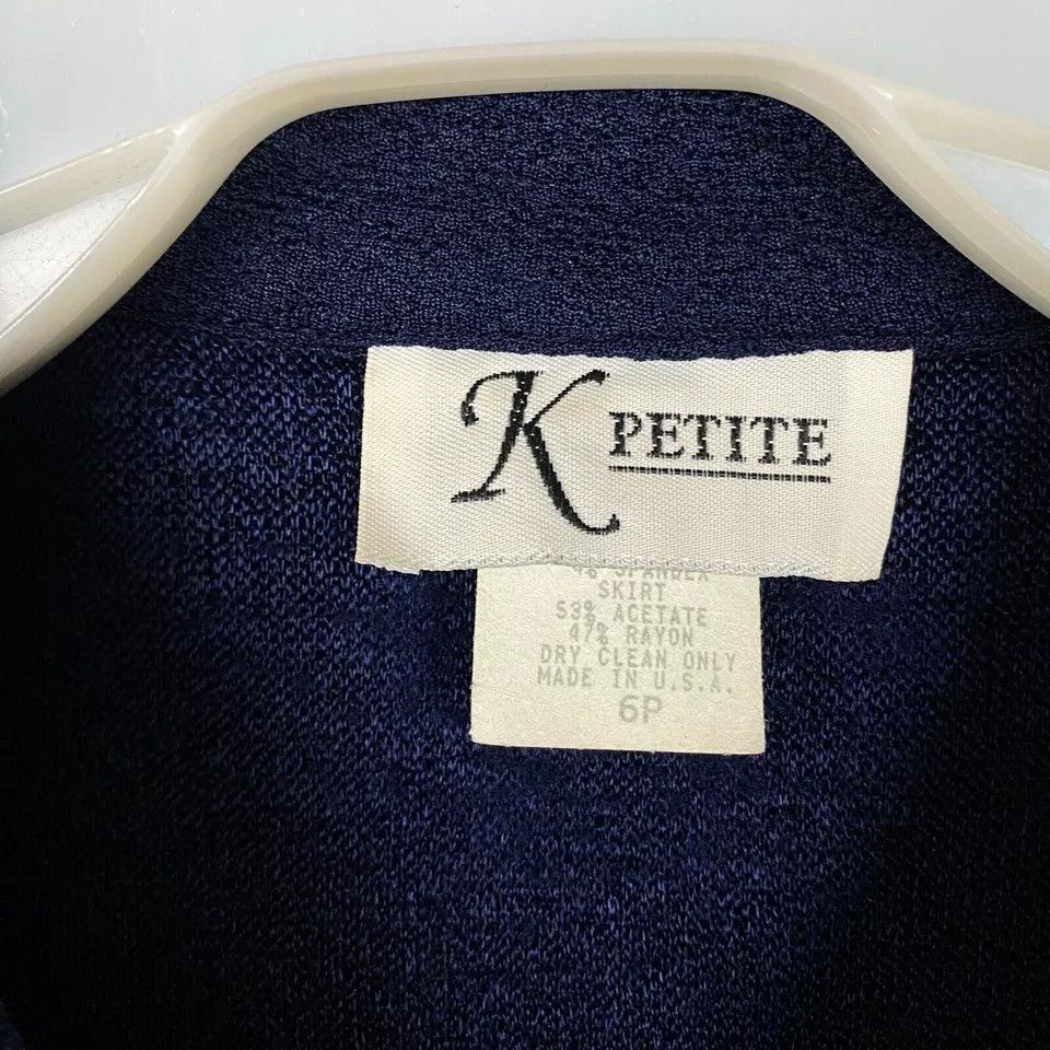 Other K Petite Button Up Top Women's Size 6P Petite Blue Acetate Size M / US 6-8 / IT 42-44 - 4 Thumbnail
