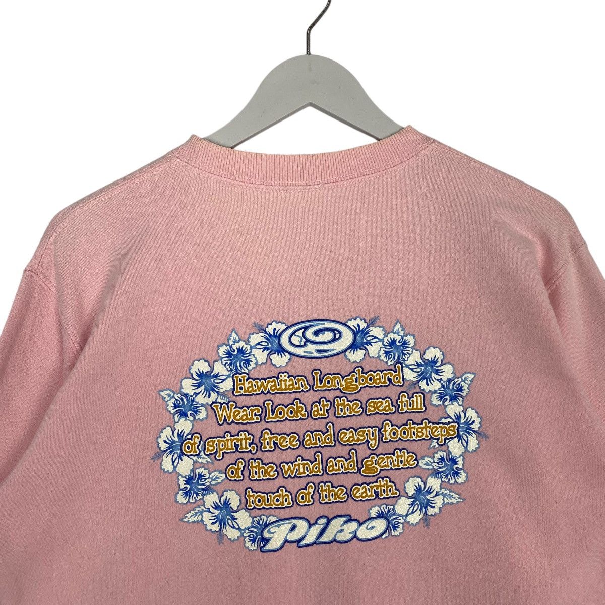 Vintage Vintage Piko Hawaiian Sweatshirt Crewneck Pink Size M Size M / US 6-8 / IT 42-44 - 8 Thumbnail