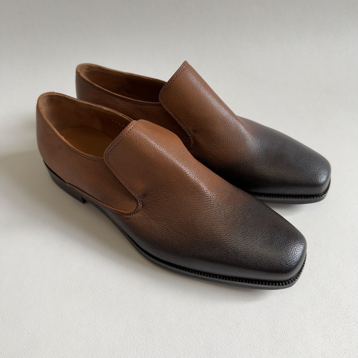 Dries Van Noten Brown ‘Burnished Toes’ Leather Loafers Size US 11 / EU 44 - 11 Thumbnail