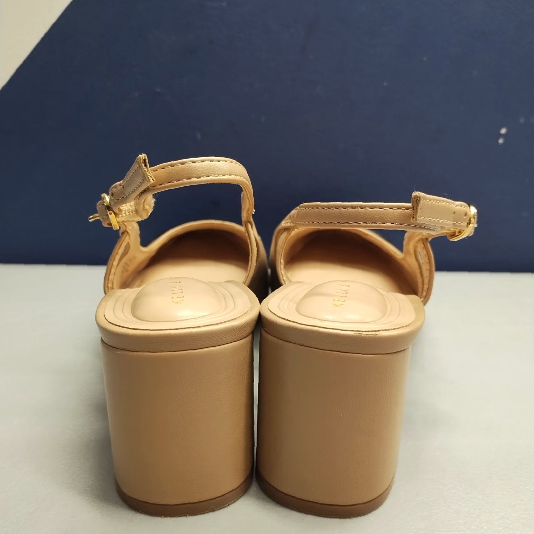 Vintage Kelly & Katie Eliana Slingback Pump Womens US 7M Brown & Black Ankle Buckle Strap Size Womens Size US 7 / IT 37 - 5 Thumbnail