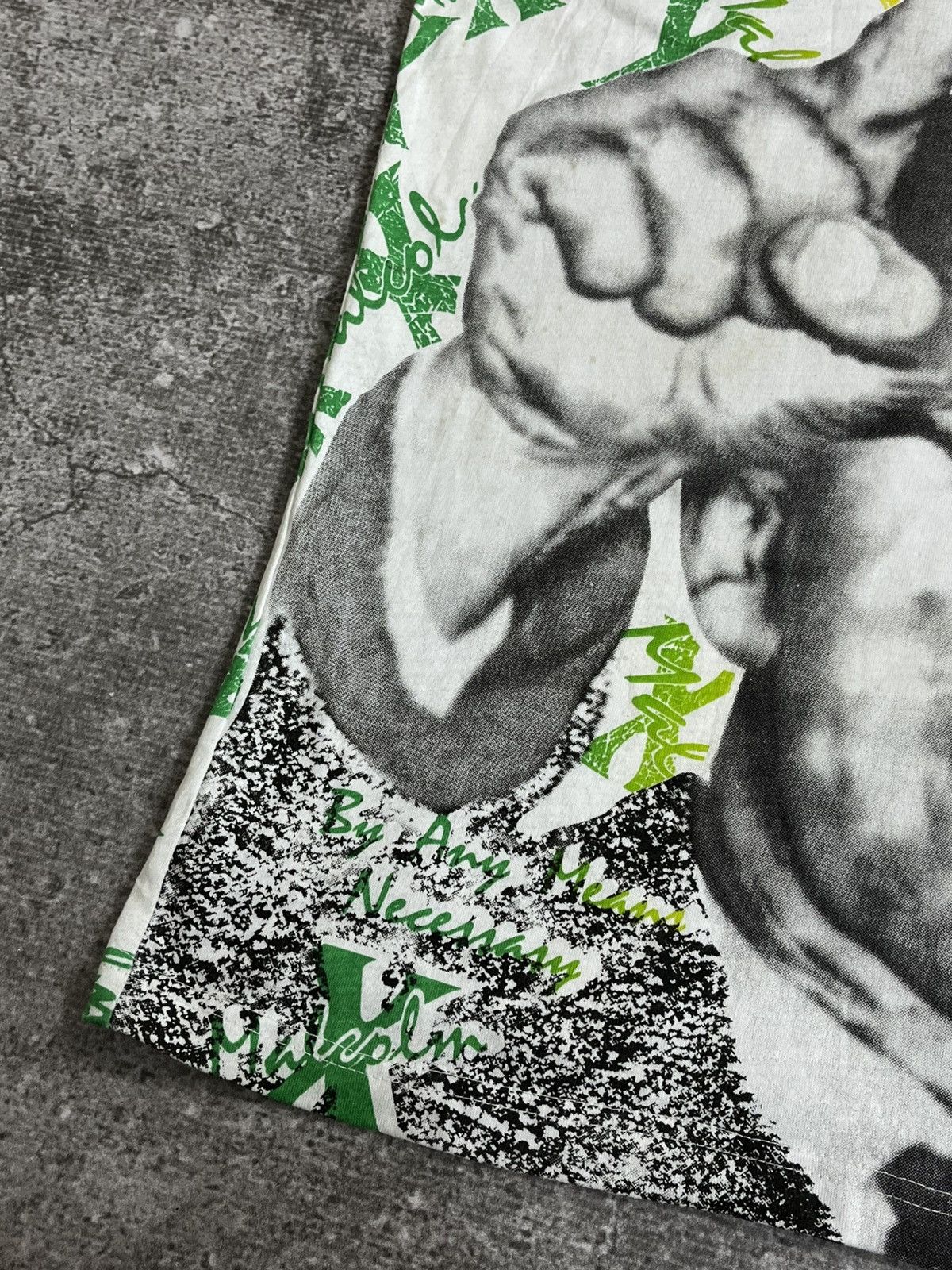 Vintage Vintage Malcolm X All Over Print Tanktop Size US M / EU 48-50 / 2 - 6 Thumbnail