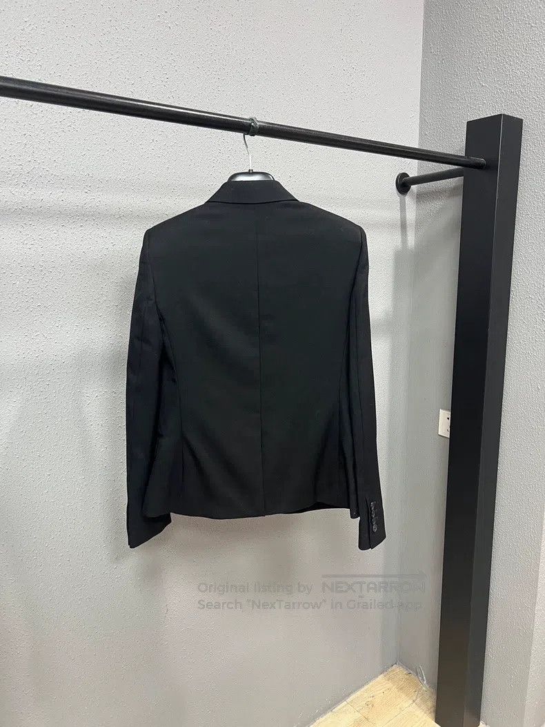 Saint Laurent Paris Saint Laurent Paris Pure Black Blazer Jacket Size XS / US 0-2 / IT 36-38 - 2 Thumbnail