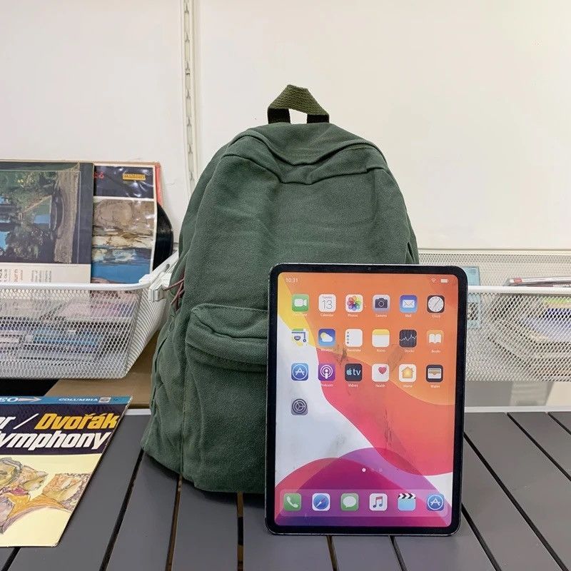 Japanese Brand Green Backpack Size ONE SIZE - 2 Thumbnail