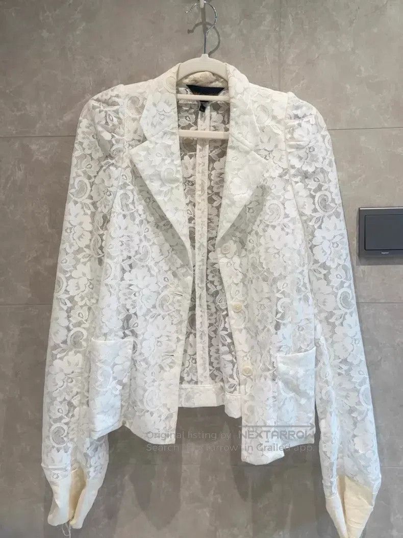 Comme des Garcons Comme des Garcons Embroidered lace blazer Size M / US 6-8 / IT 42-44 - 1 Thumbnail