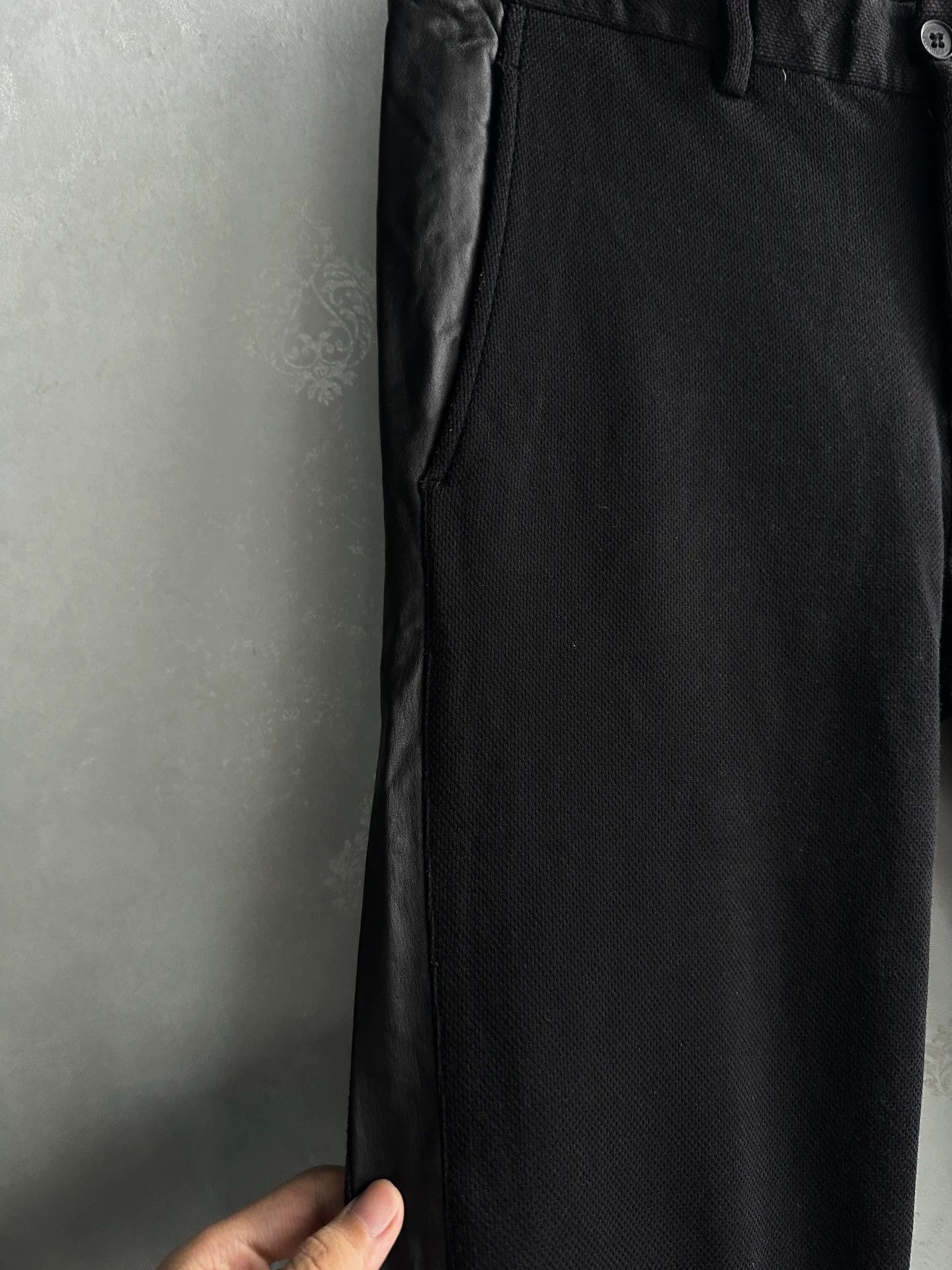 Dirk Bikkembergs Dirk Bikkembergs Side-Panel Leather Pants Size US 34 / EU 50 - 3 Thumbnail