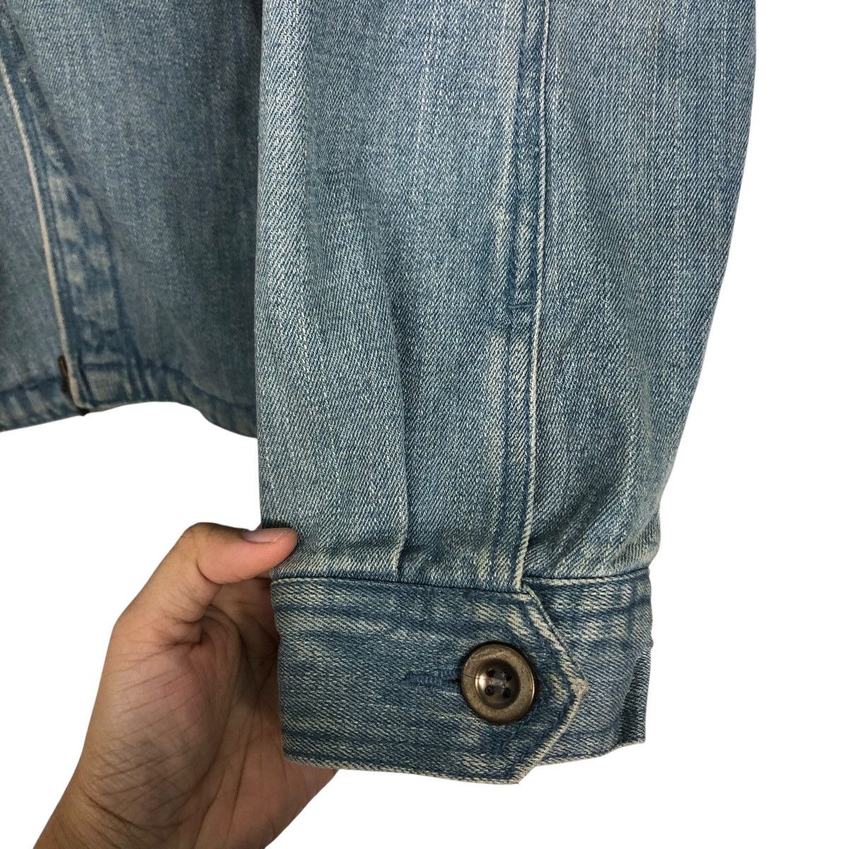 Japanese Brand 📌Vintage Biker Denim Jacket Person's Jeans Issey Miyake Size US L / EU 52-54 / 3 - 18 Thumbnail