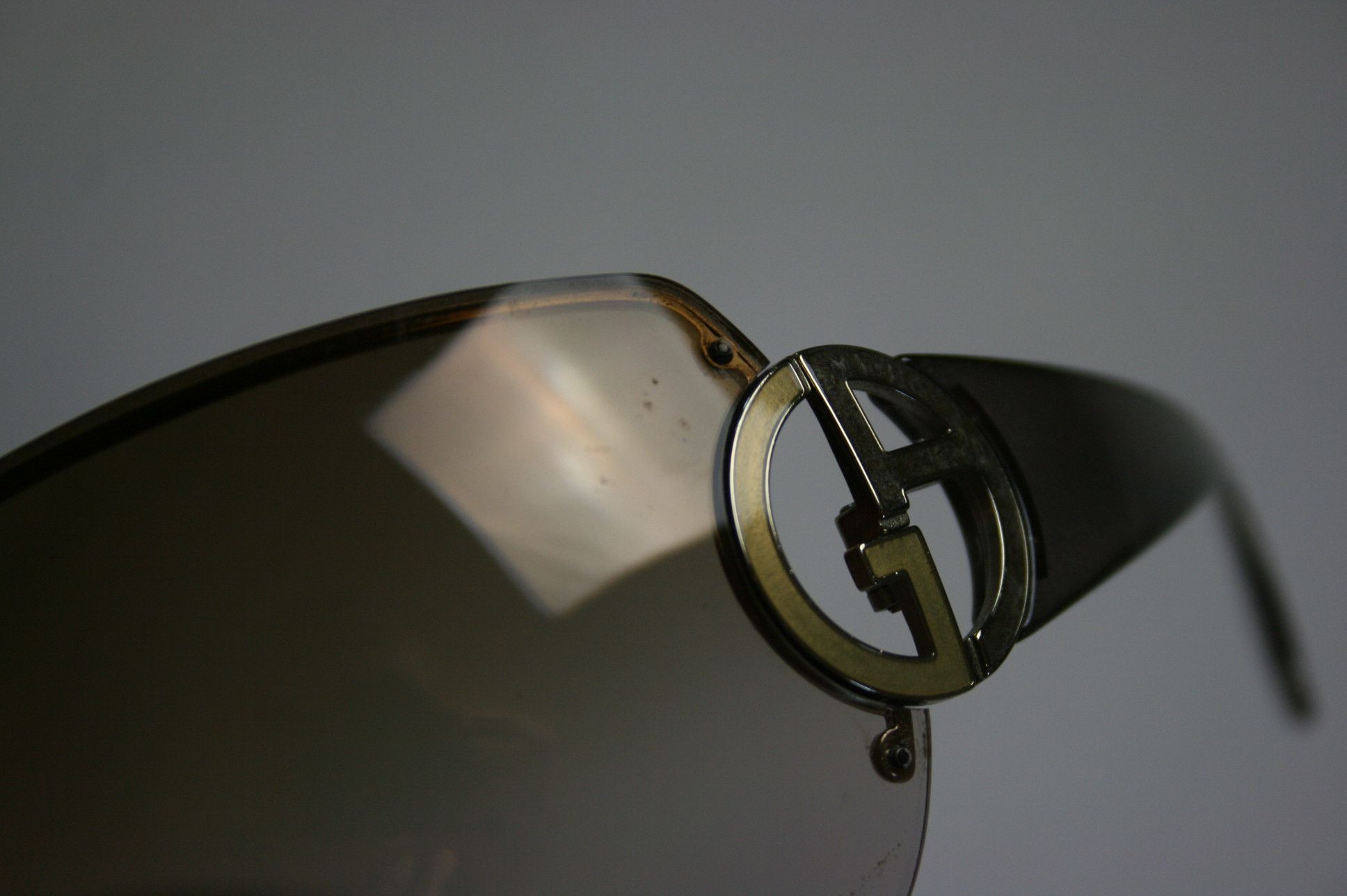 Armani × Giorgio Armani 00S GA Logo Mask Sunglasses Vintage Size ONE SIZE - 6 Thumbnail
