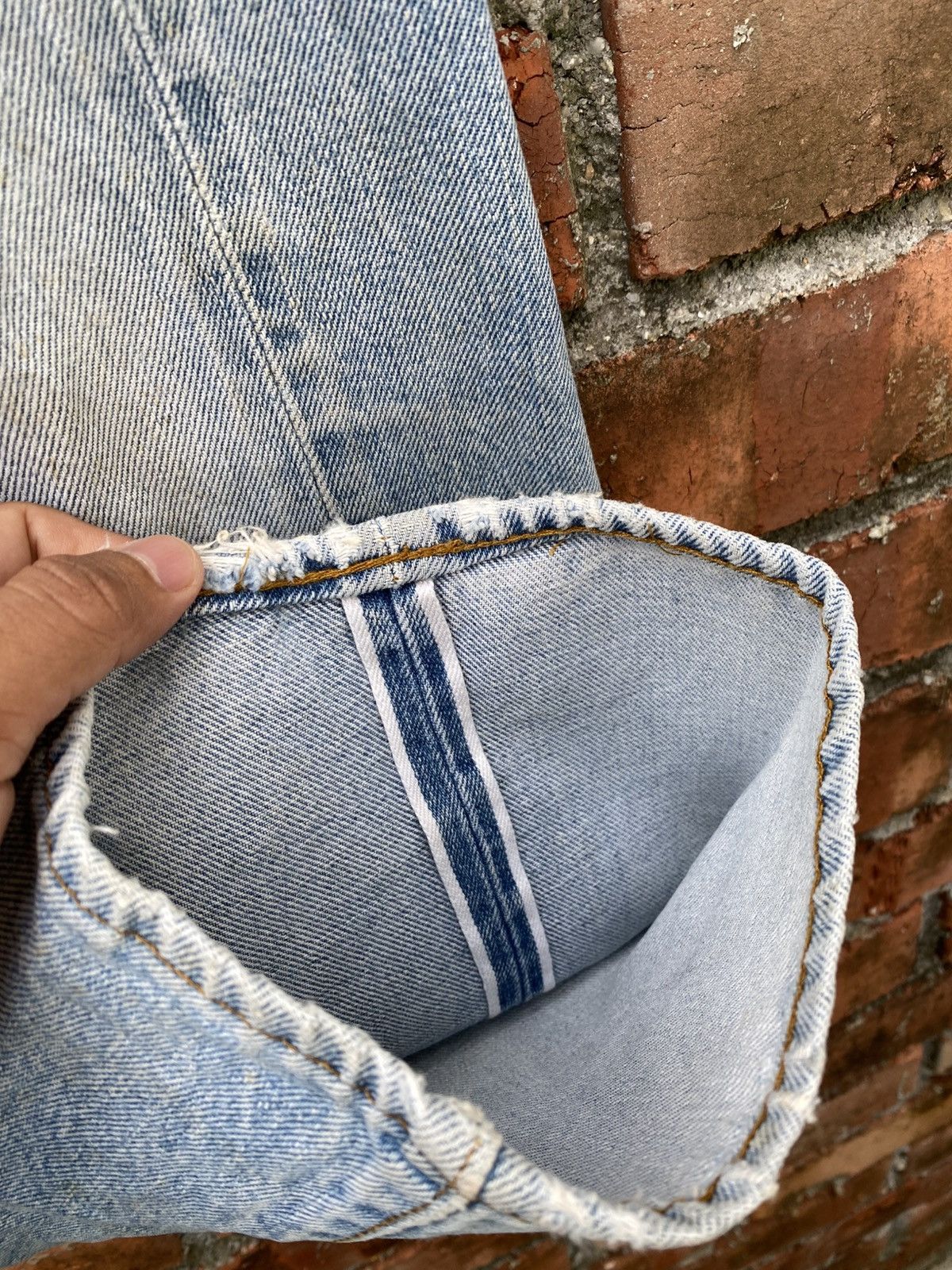 Levi's Vintage Clothing W32x29.5 Vintage levi's 501 redline distressed made in USA Size US 32 / EU 48 - 8 Thumbnail