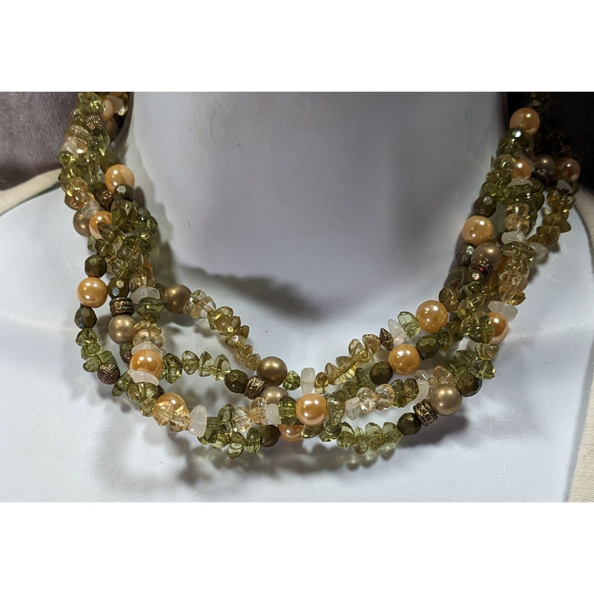 Other Cottagecore Retro Layered Faux Gemstone Chip Necklace Size ONE SIZE - 4 Thumbnail