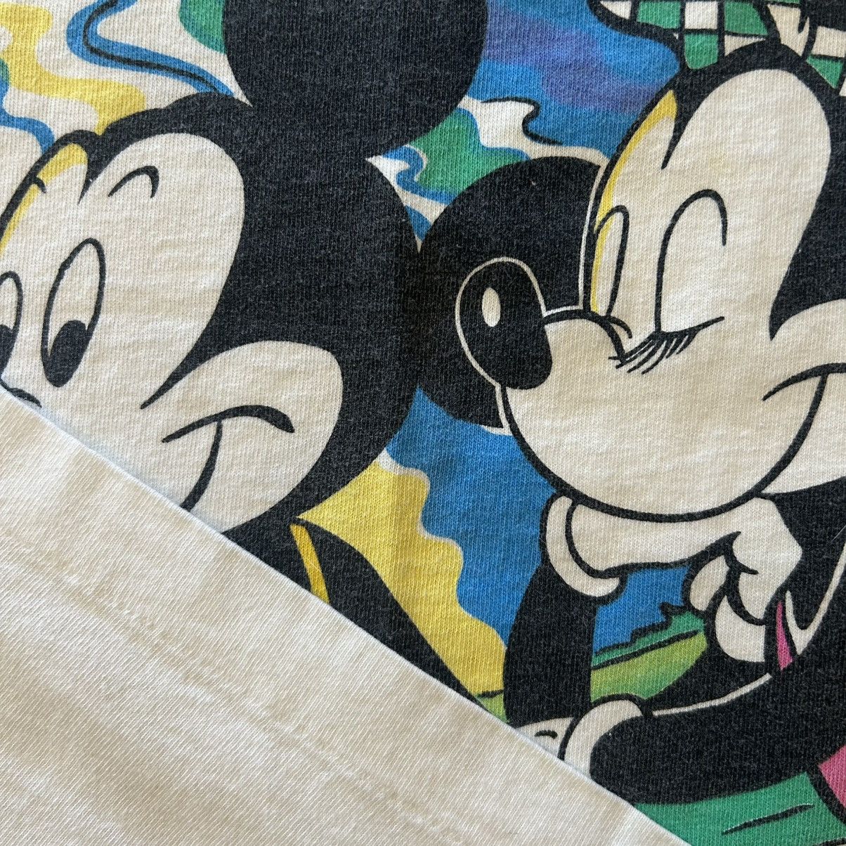 Disney × Mickey Mouse × Vintage Deadstock Mickey Mouse and Minnie Mouse Tropical AOP Size US XL / EU 56 / 4 - 5 Thumbnail