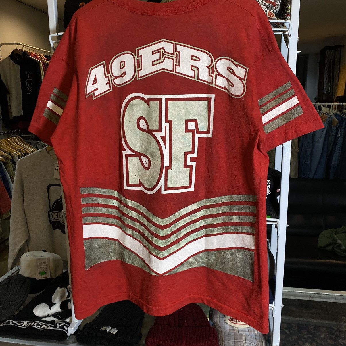 NFL Vintage 90s San Francisco 49ERS OVP NFL Tee Single Stitch Size US XL / EU 56 / 4 - 5 Thumbnail