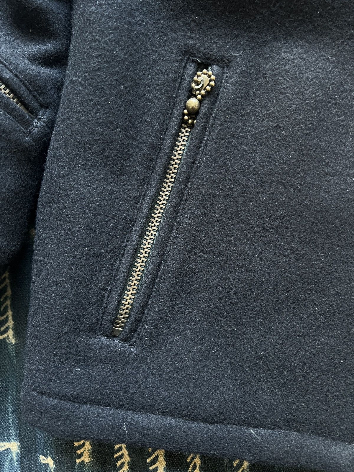Wtaps Wtaps Archive 2008AW Melton Wool Biker Jacket Size US S / EU 44-46 / 1 - 7 Thumbnail