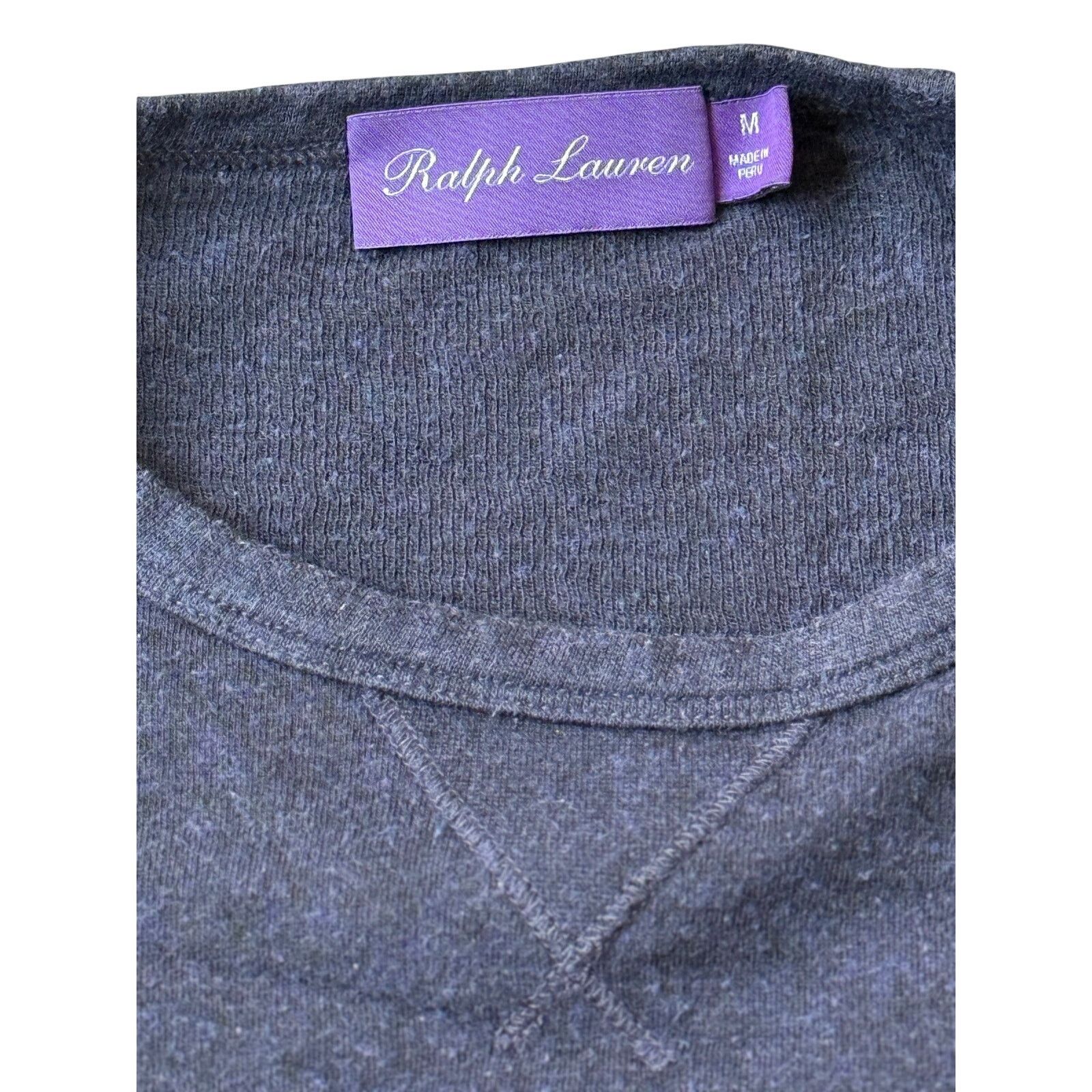 Ralph Lauren Purple Label Ralph Lauren Purple Label Cashmere Blend Crewneck (M) - Navy Size US M / EU 48-50 / 2 - 2 Thumbnail