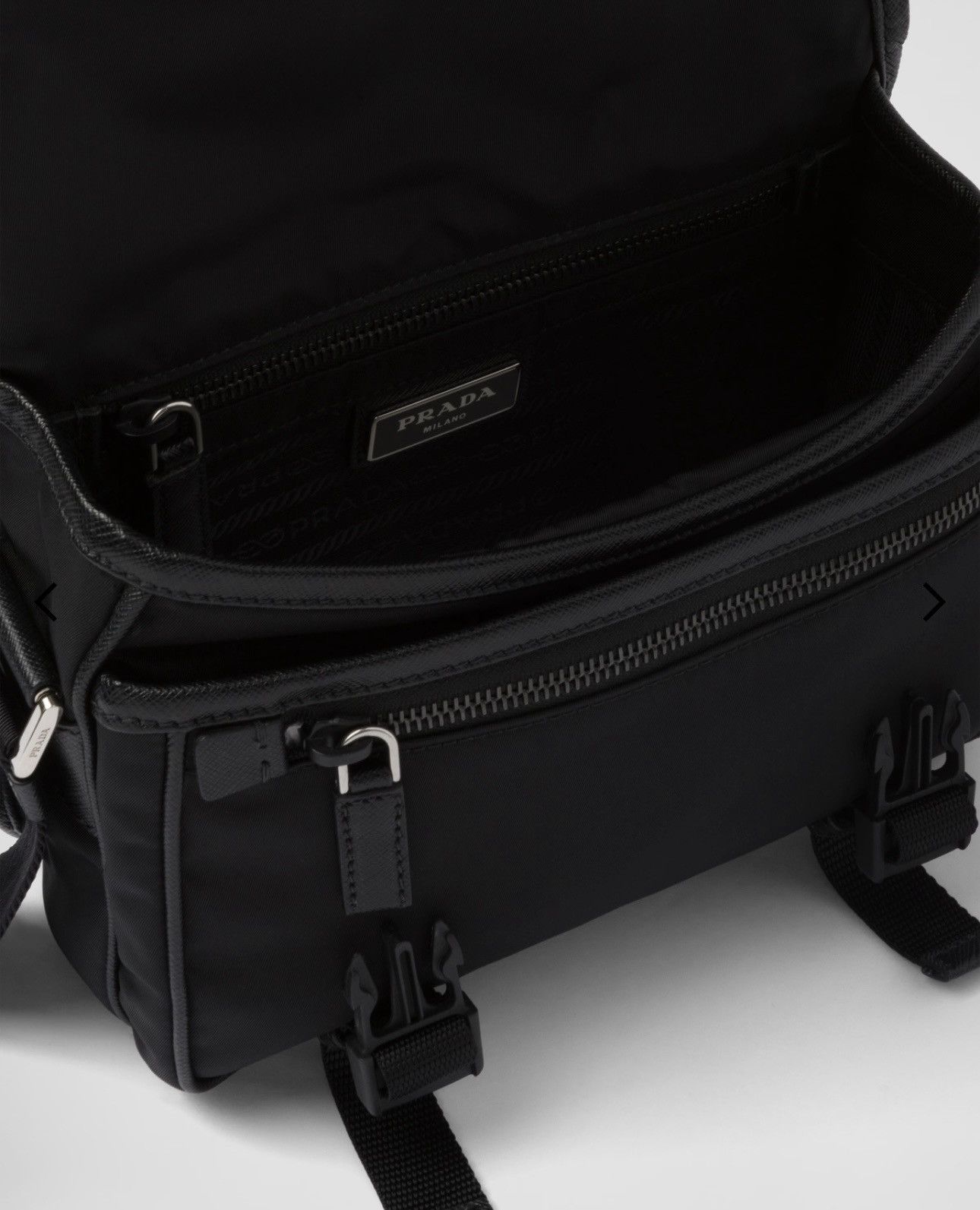 Prada Men Re-Nylon and Saffiano leather shoulder bag Size ONE SIZE - 4 Thumbnail